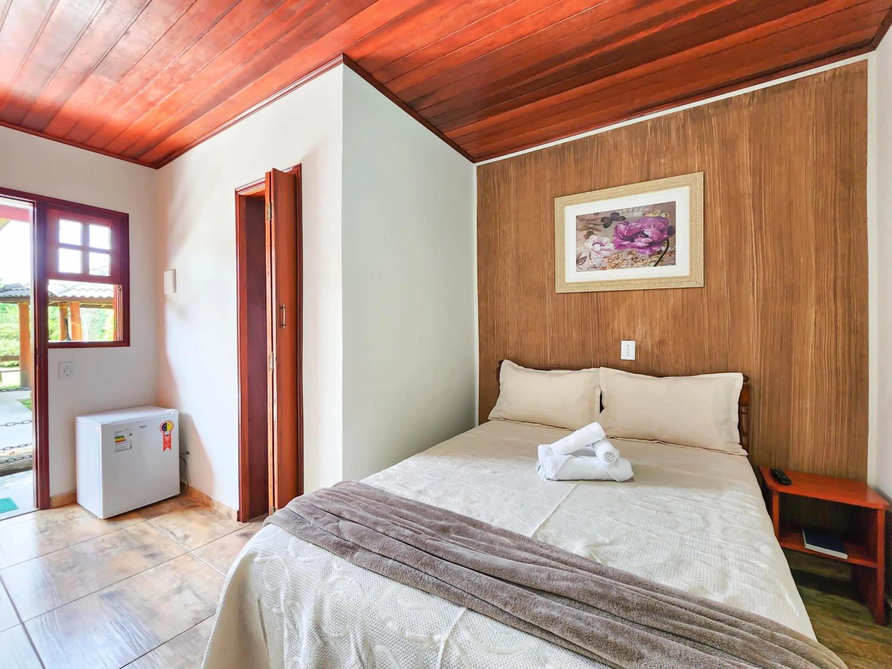 Bed in Pousada Araucária Village