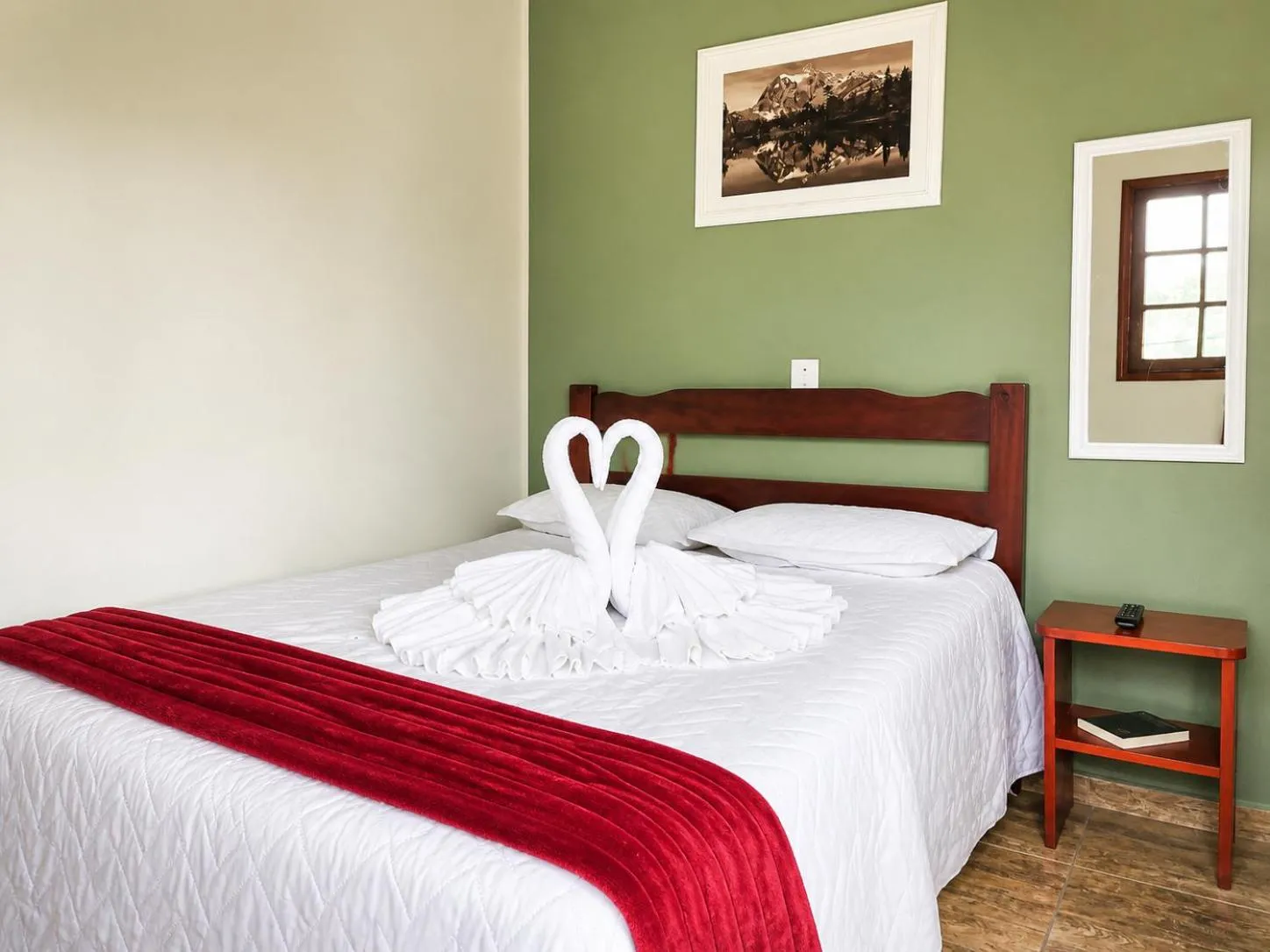 Bed in Pousada Araucária Village