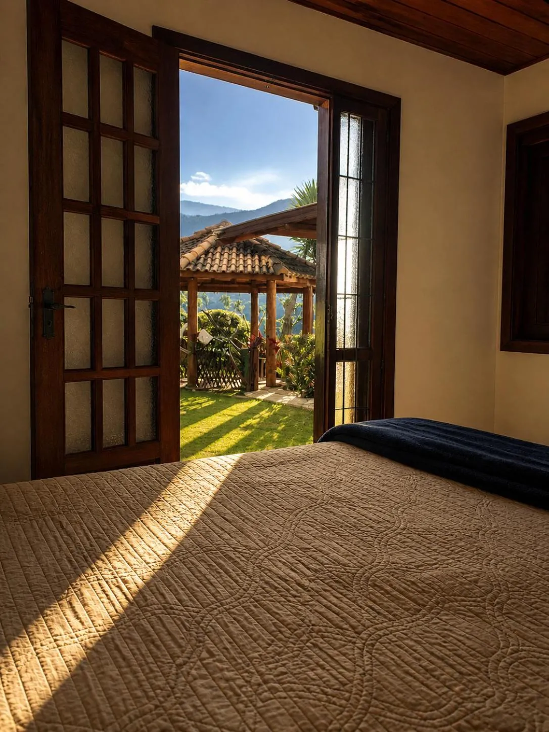 Bed in Pousada Araucária Village