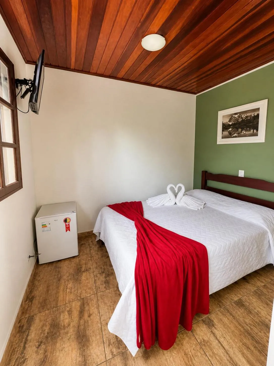Bed in Pousada Araucária Village