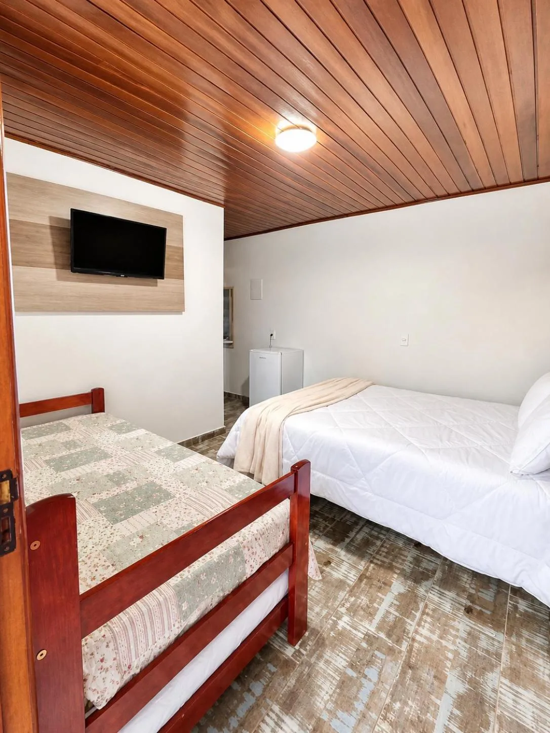 Bed in Pousada Araucária Village