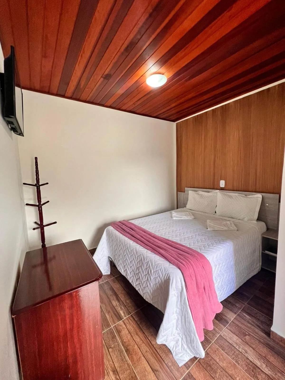 Bed in Pousada Araucária Village