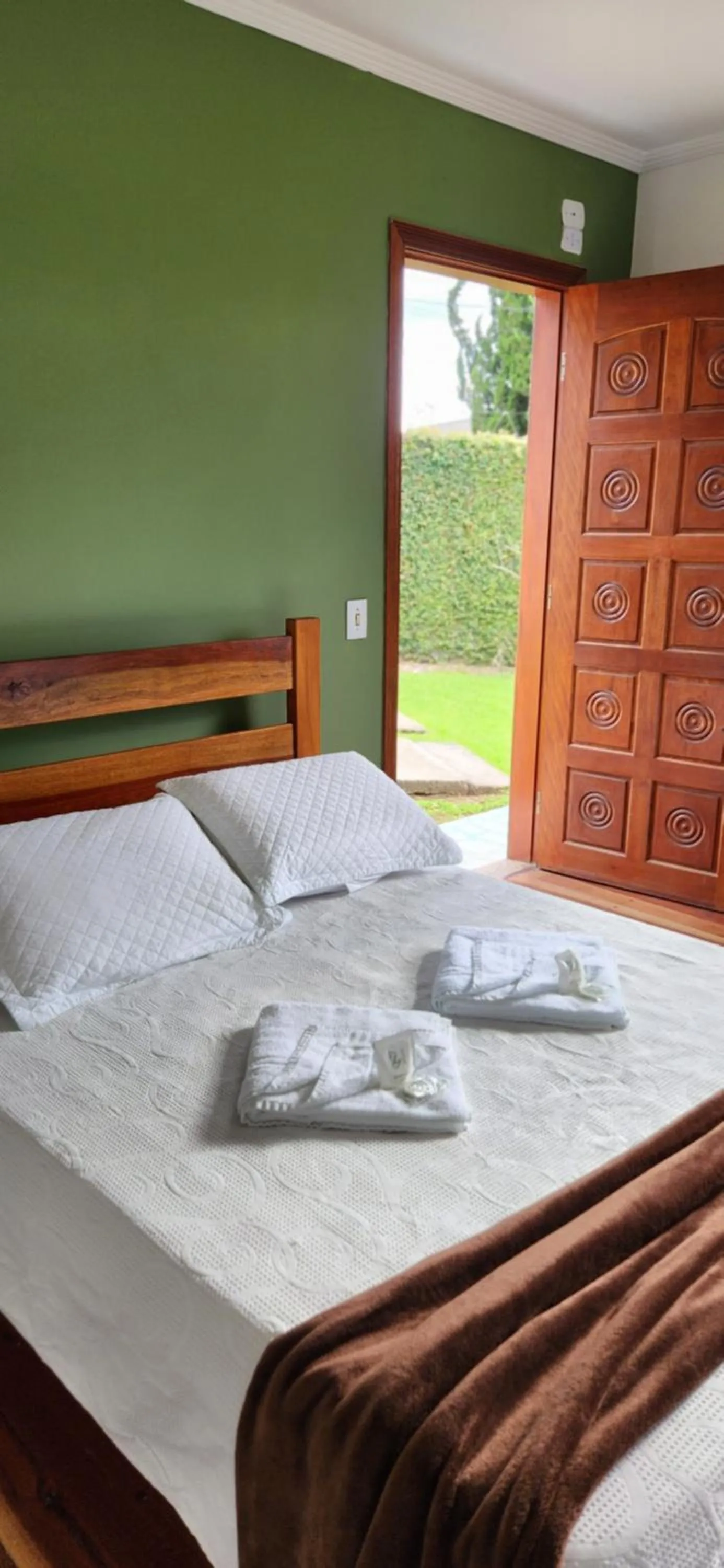 Bed in Pousada Araucária Village