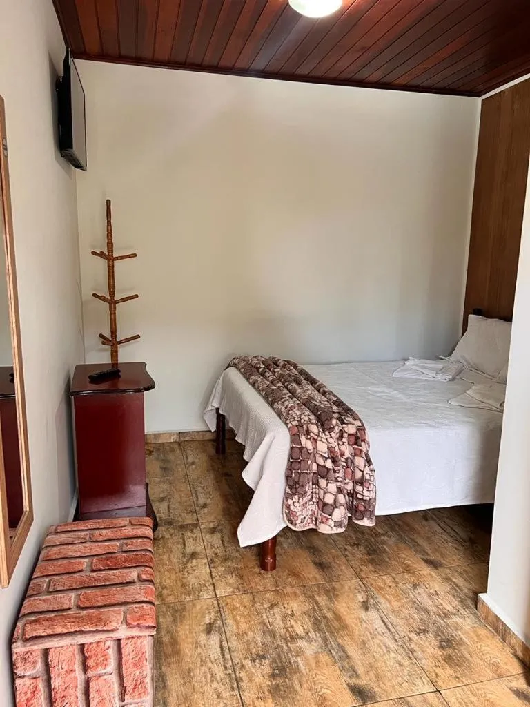 Bed in Pousada Araucária Village