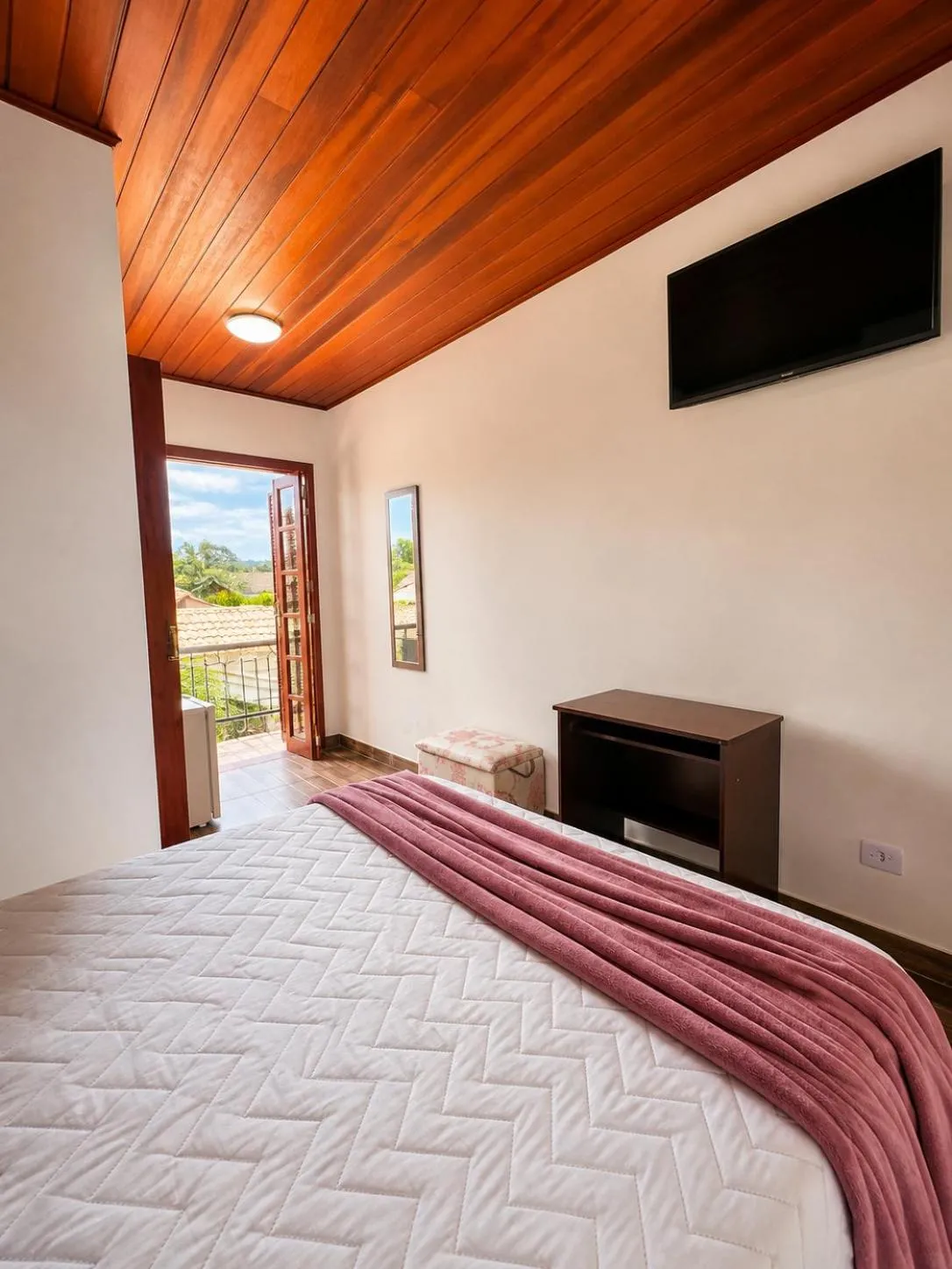 Bed in Pousada Araucária Village