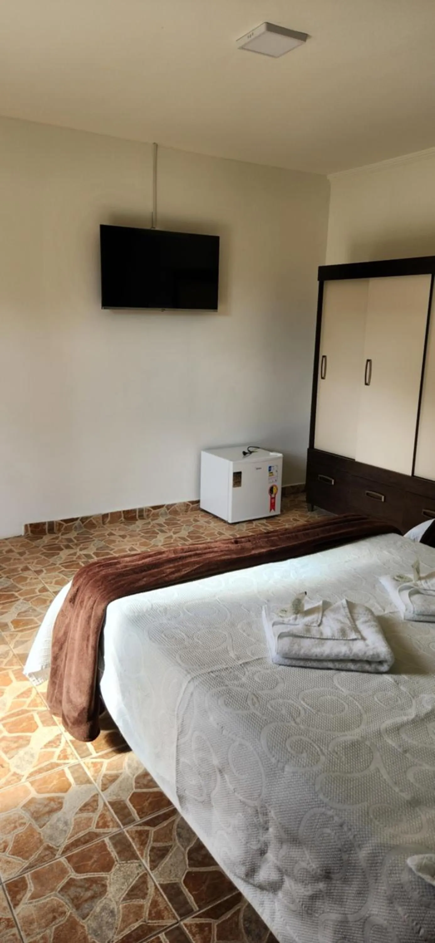 Bed in Pousada Araucária Village