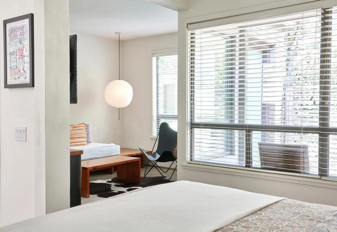 Seating area, Bed in Hotel San Jose