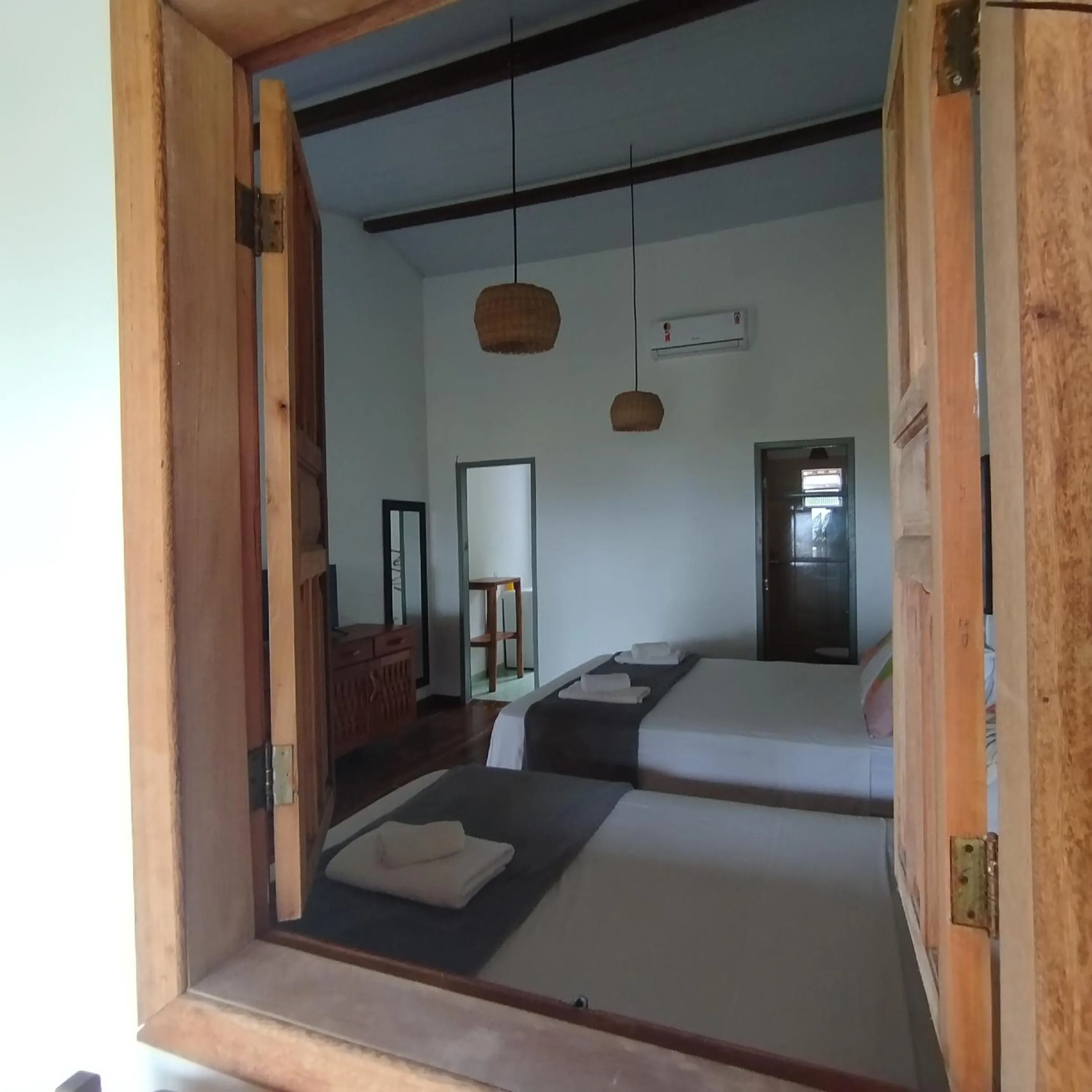 View (from property/room), Bed in Pousada Pedra do Negro
