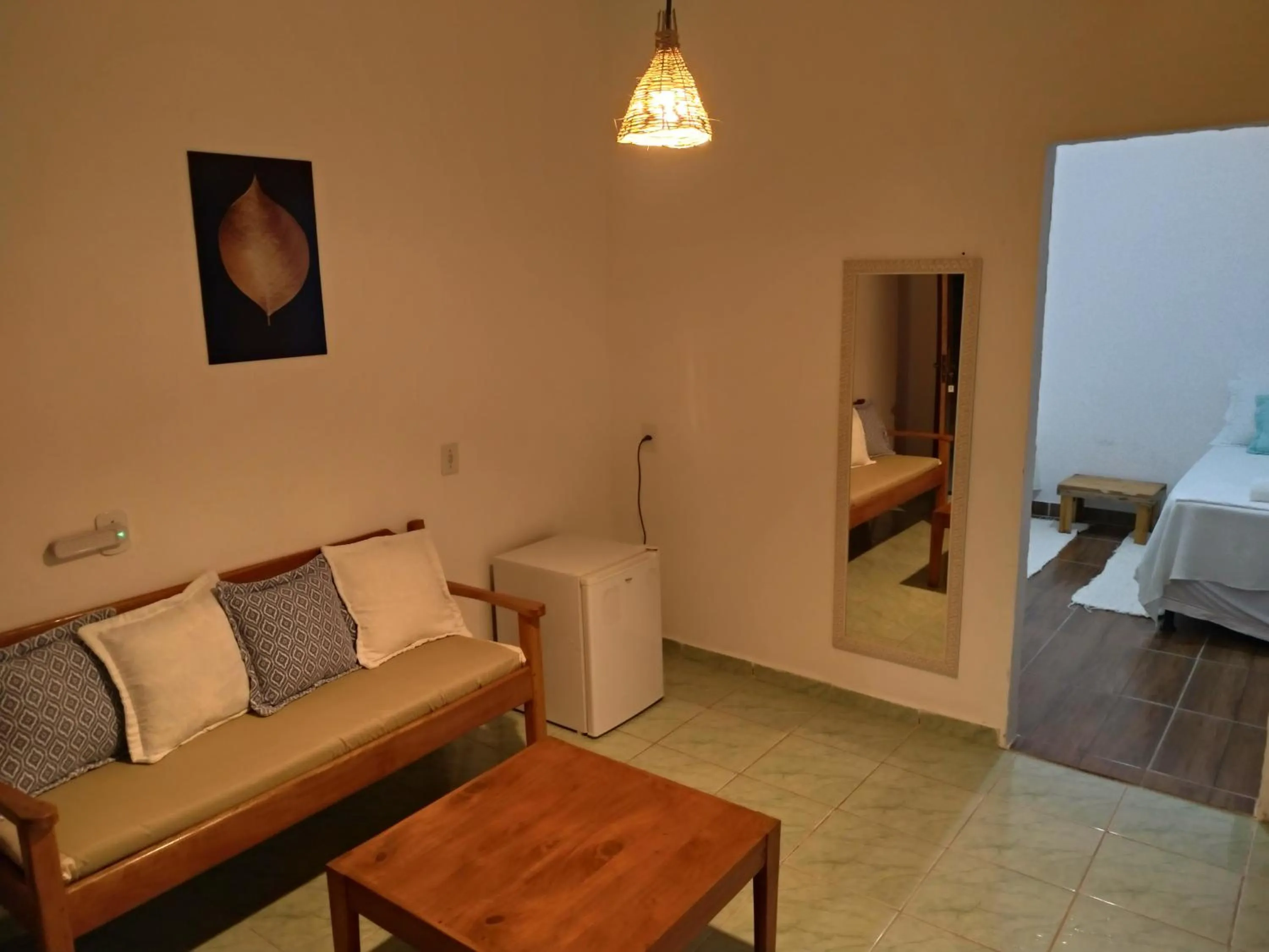 Living room, Bed in Pousada Pedra do Negro