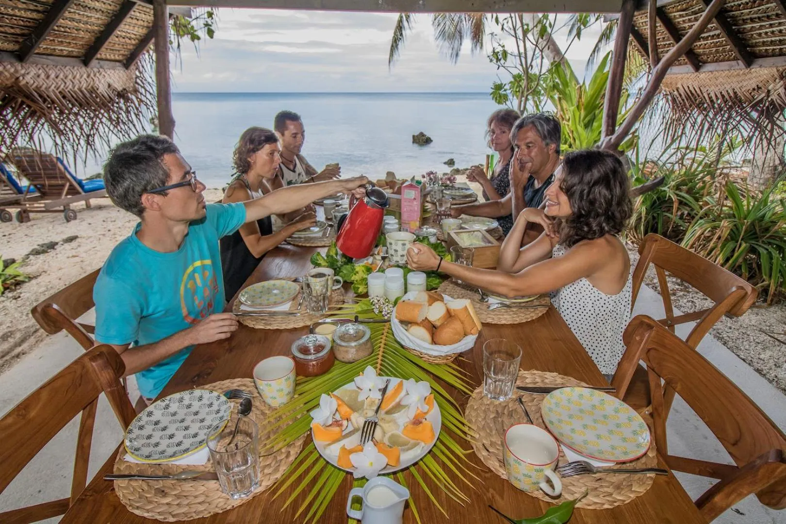 Continental breakfast in Le Coconut Lodge
