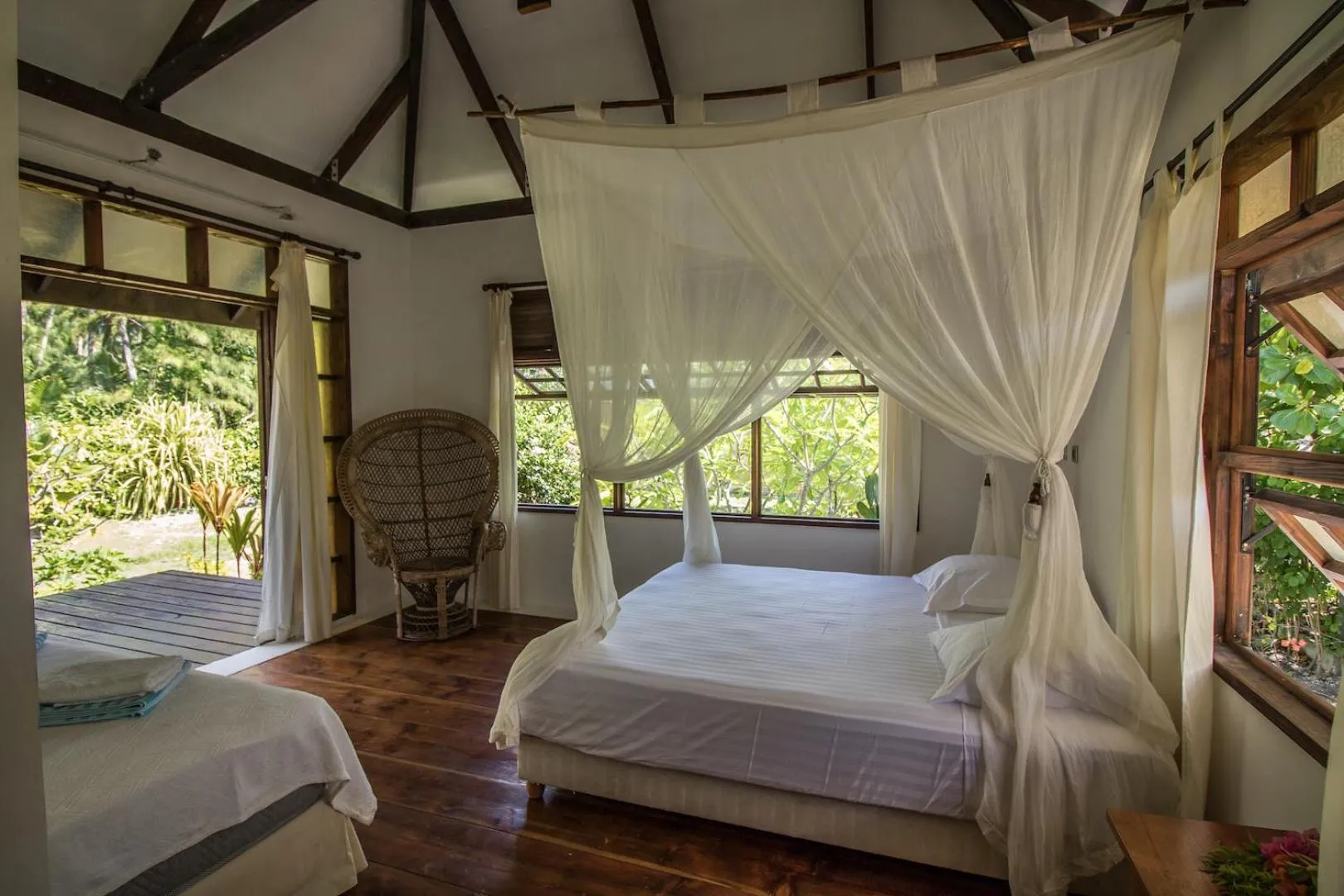 Bed in Le Coconut Lodge