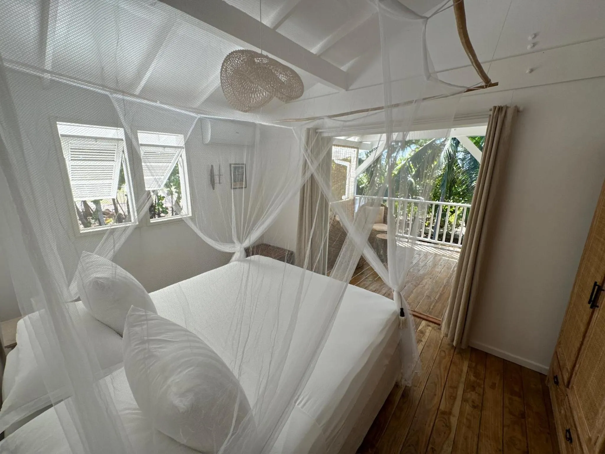 Bed in Le Coconut Lodge