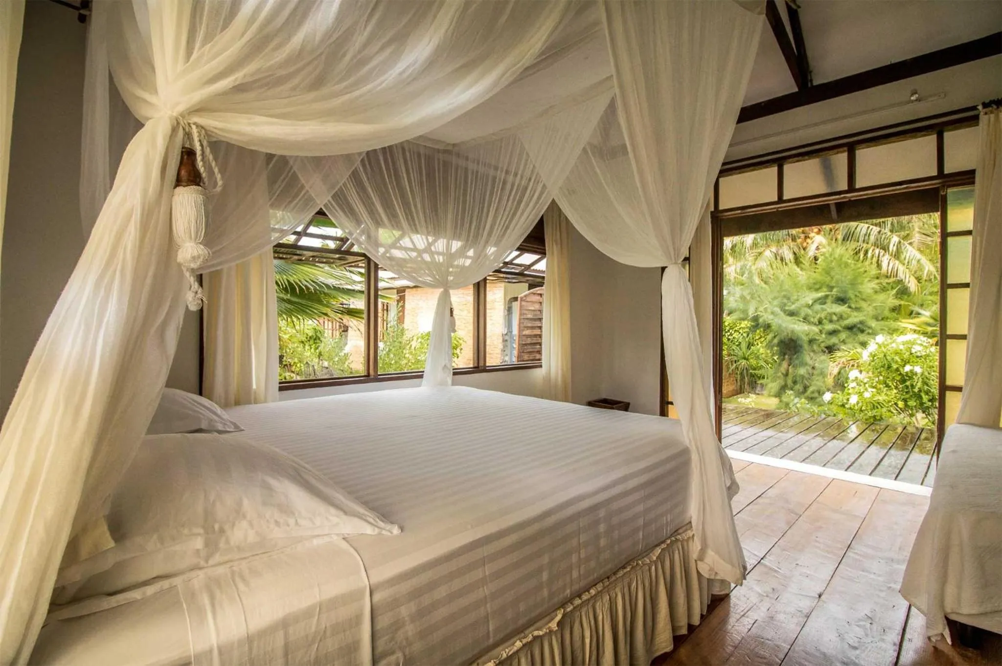Bed in Le Coconut Lodge