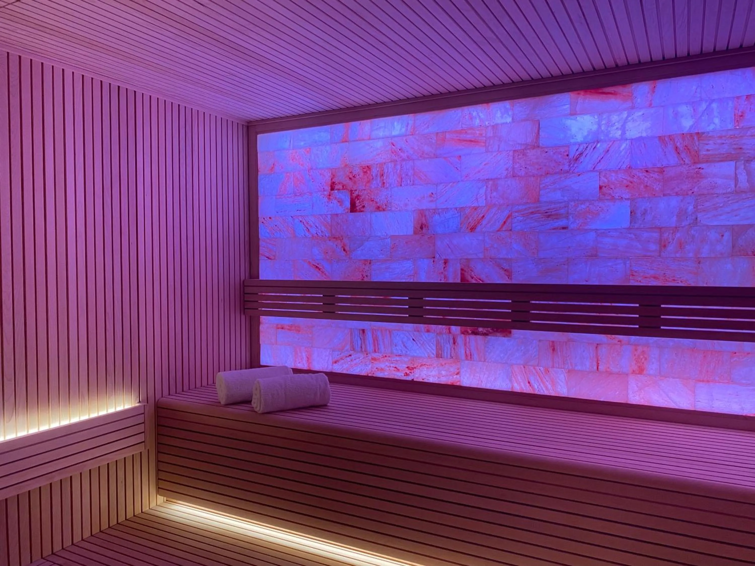 Sauna in Hôtel Aux Vieux Remparts, The Originals Relais