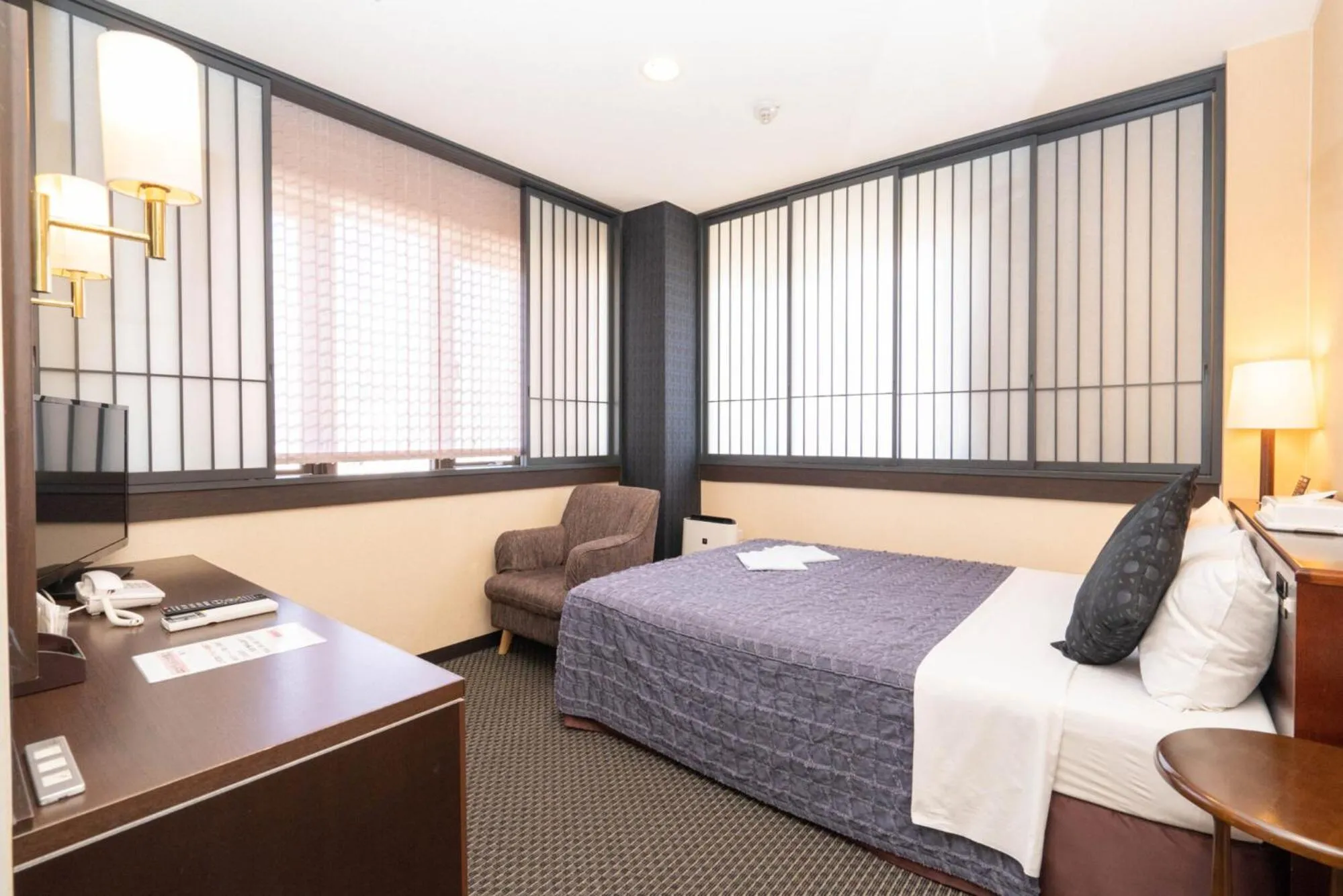 Photo of the whole room, Bed in Kiryu Ace Hotel