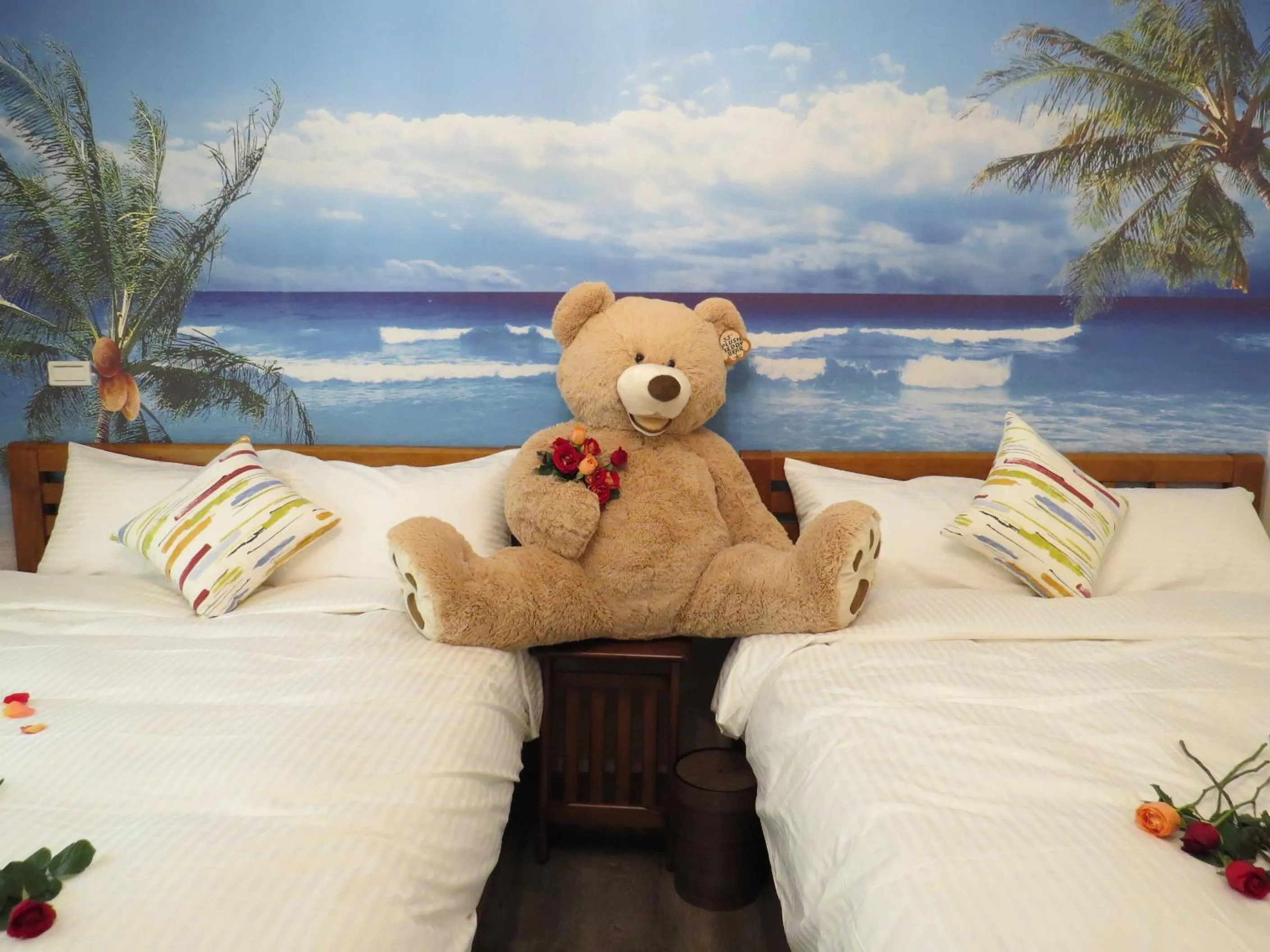Decorative detail, Bed in Hai Yang Homestay