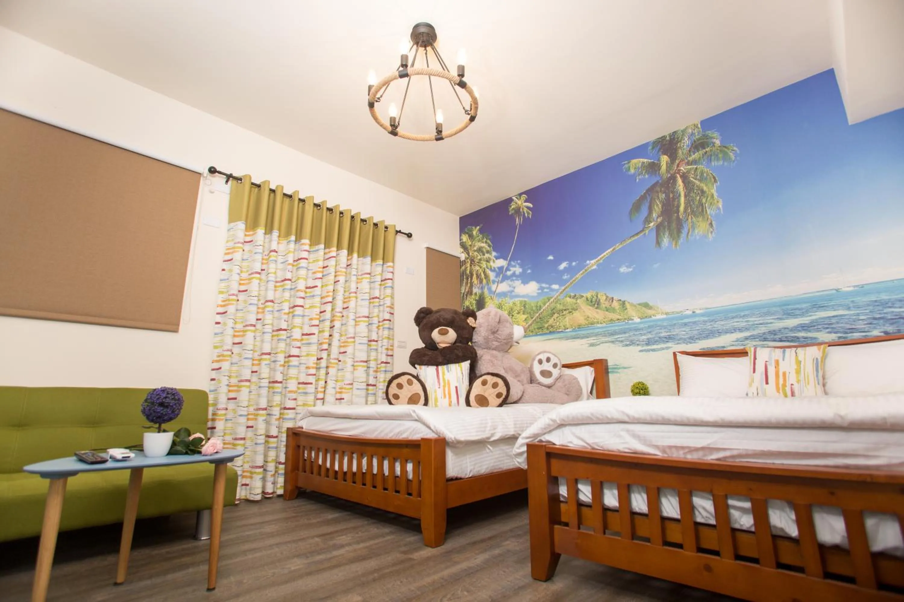 Decorative detail, Bed in Hai Yang Homestay