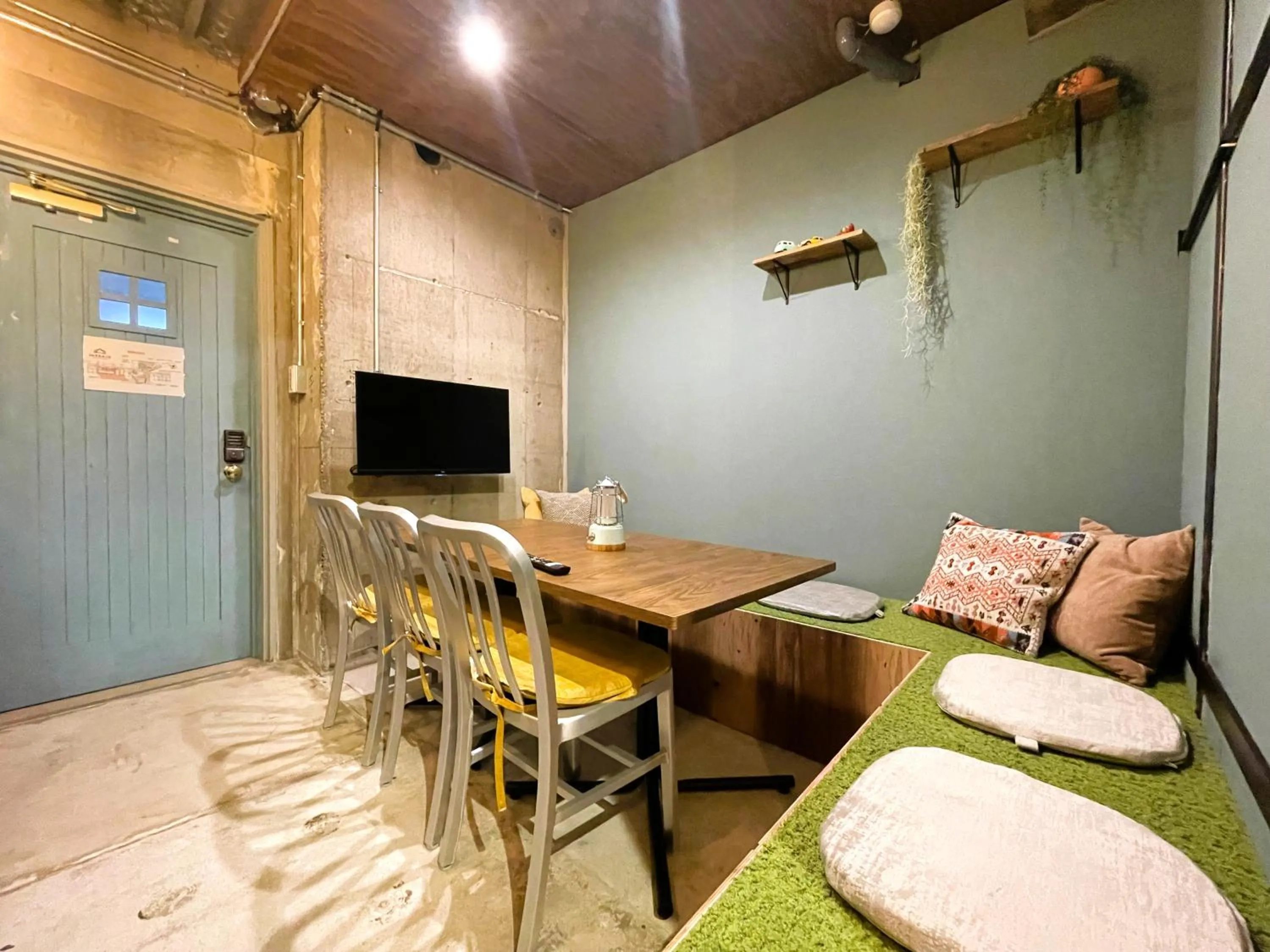 Dining area in 365BASE outdoor hostel