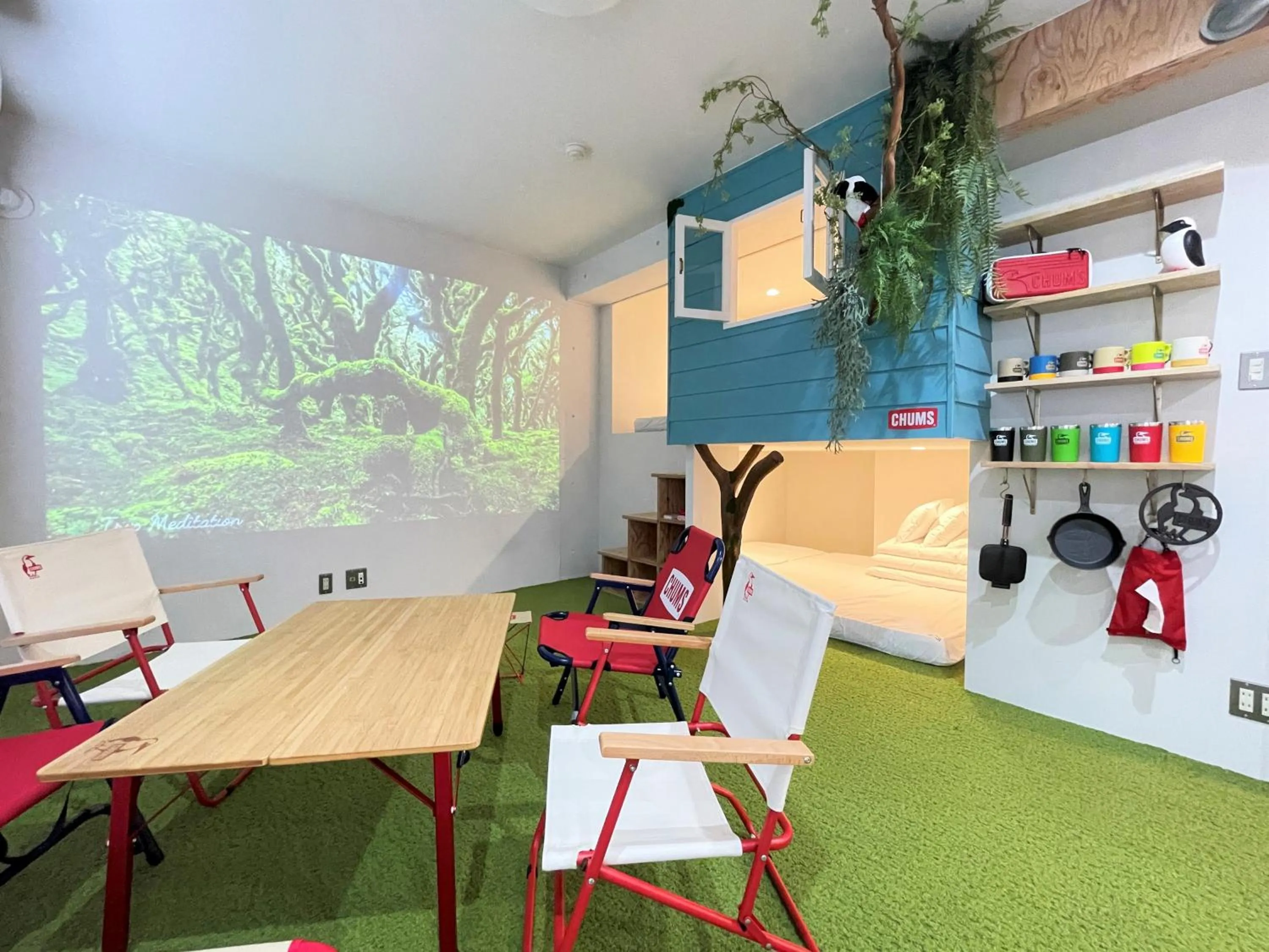 BBQ facilities in 365BASE outdoor hostel