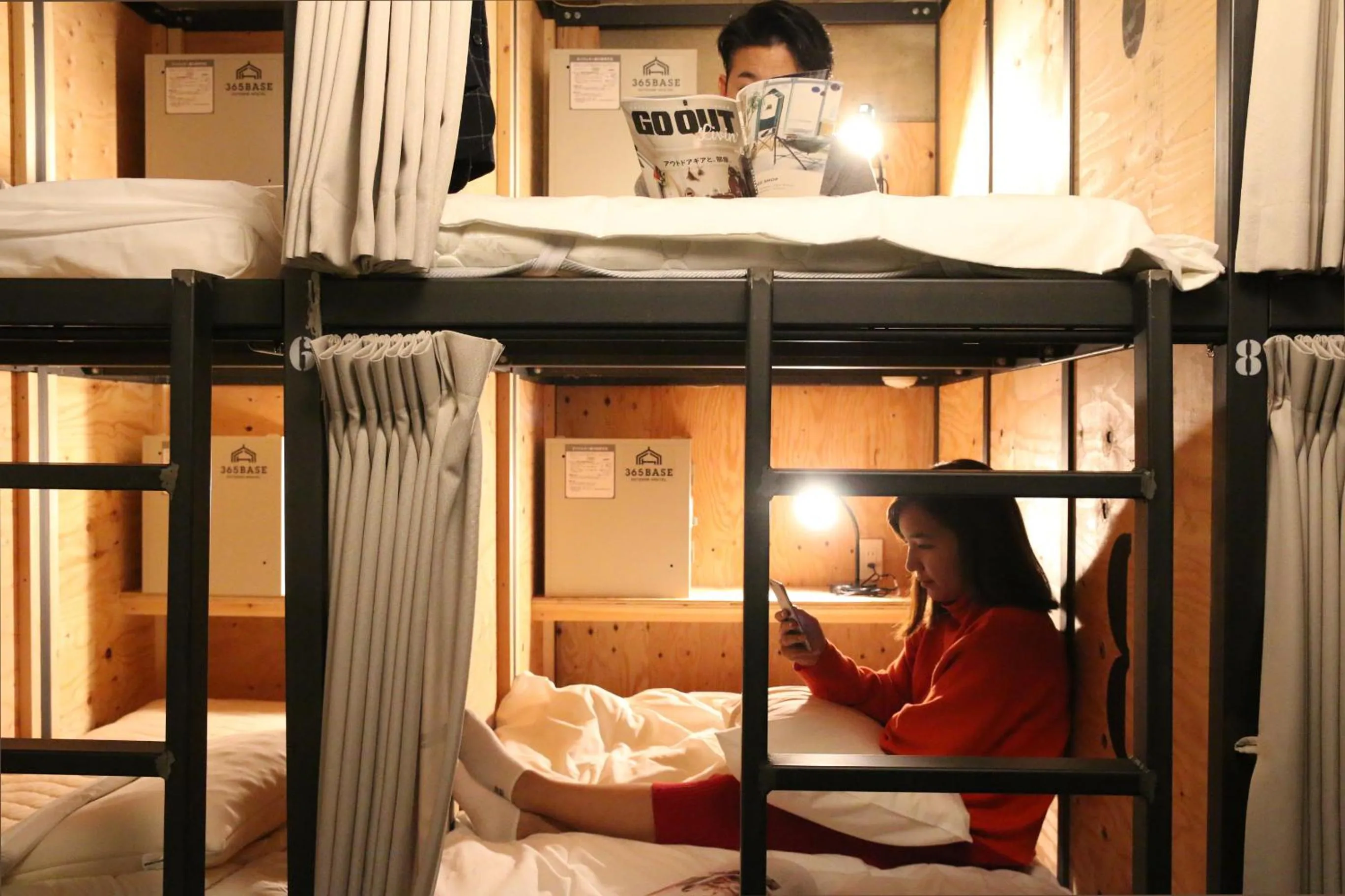 Bed in 365BASE outdoor hostel