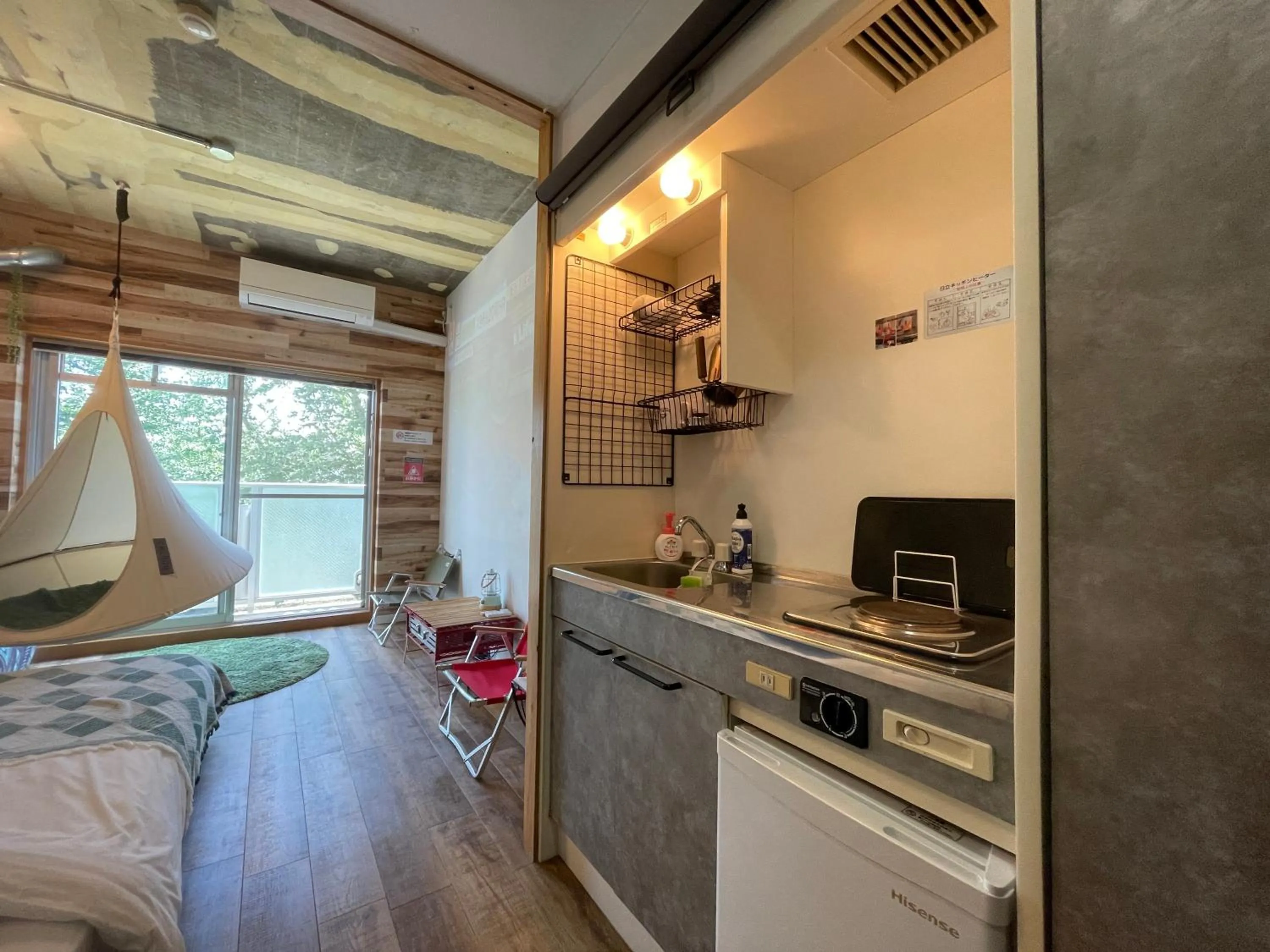 Kitchen or kitchenette in 365BASE outdoor hostel