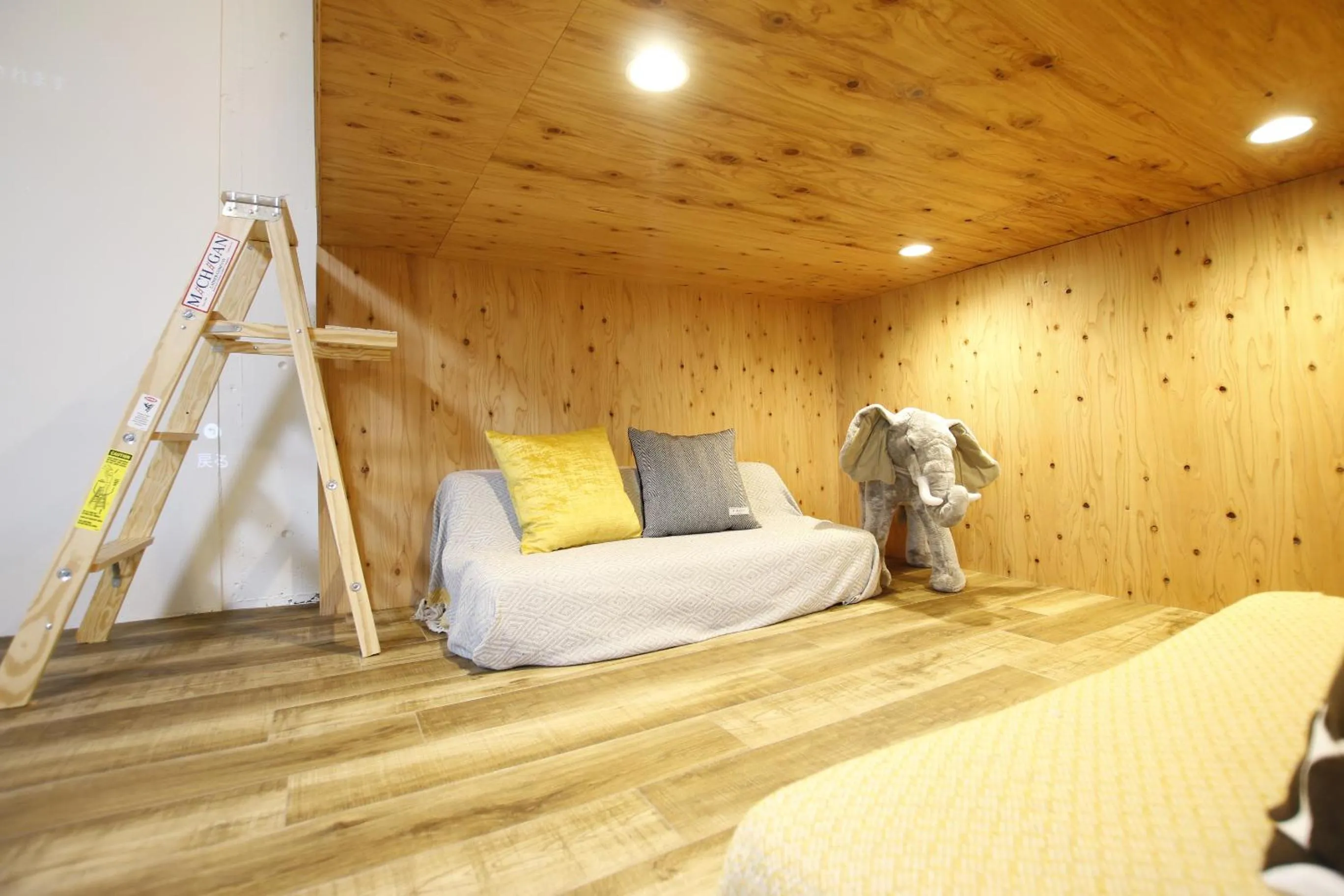 Living room in 365BASE outdoor hostel