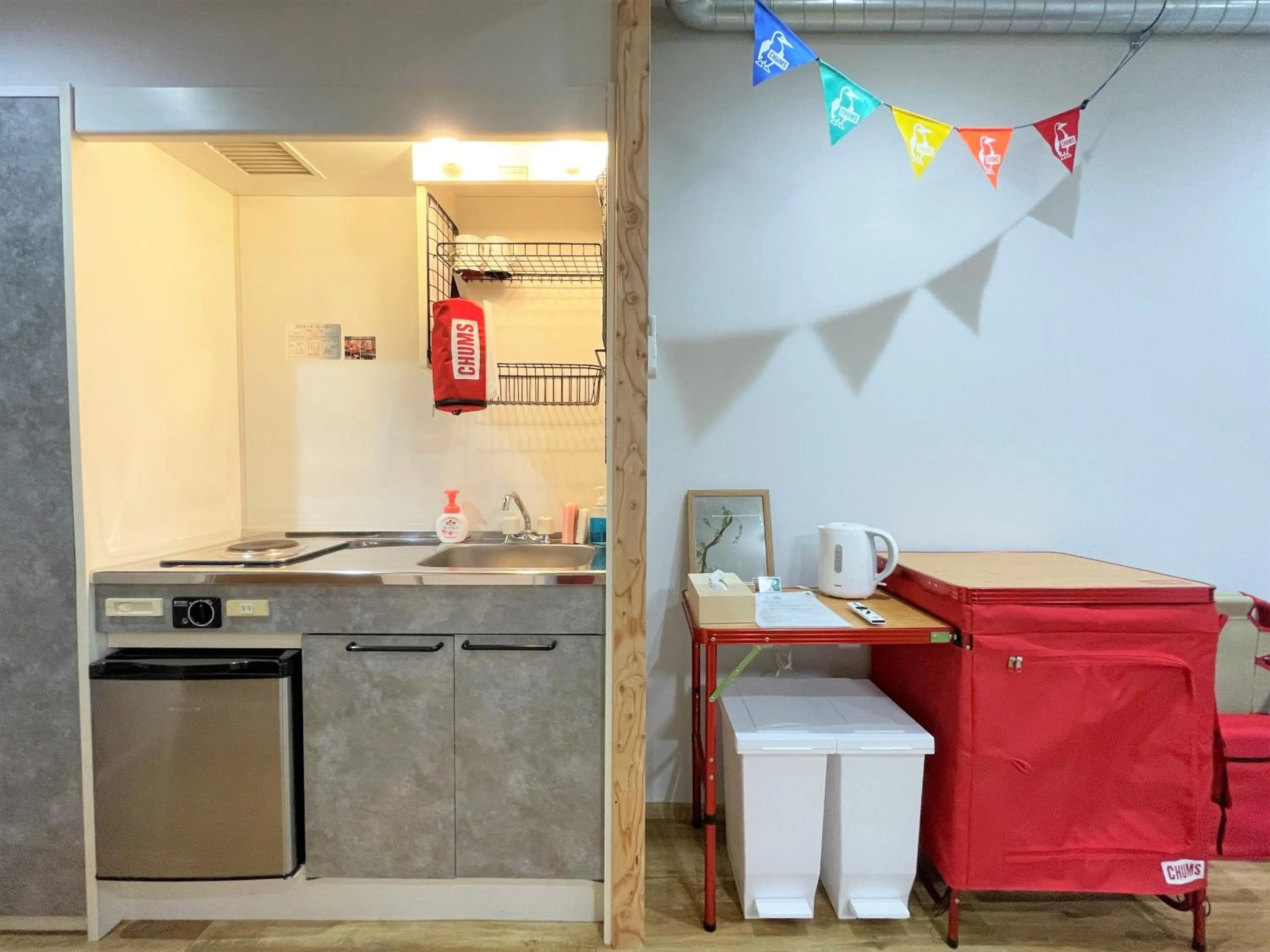 Kitchen or kitchenette in 365BASE outdoor hostel