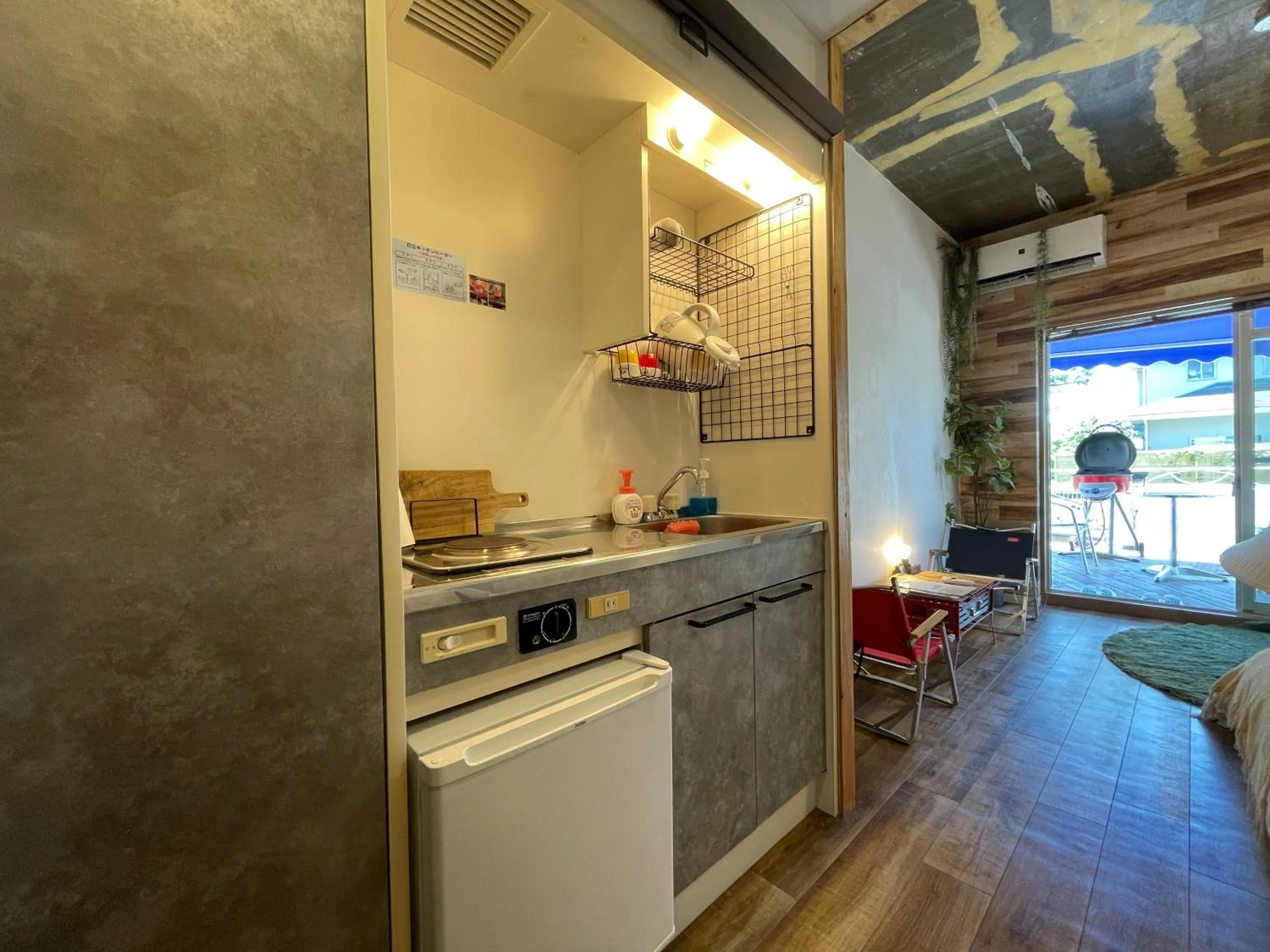 Kitchen or kitchenette in 365BASE outdoor hostel