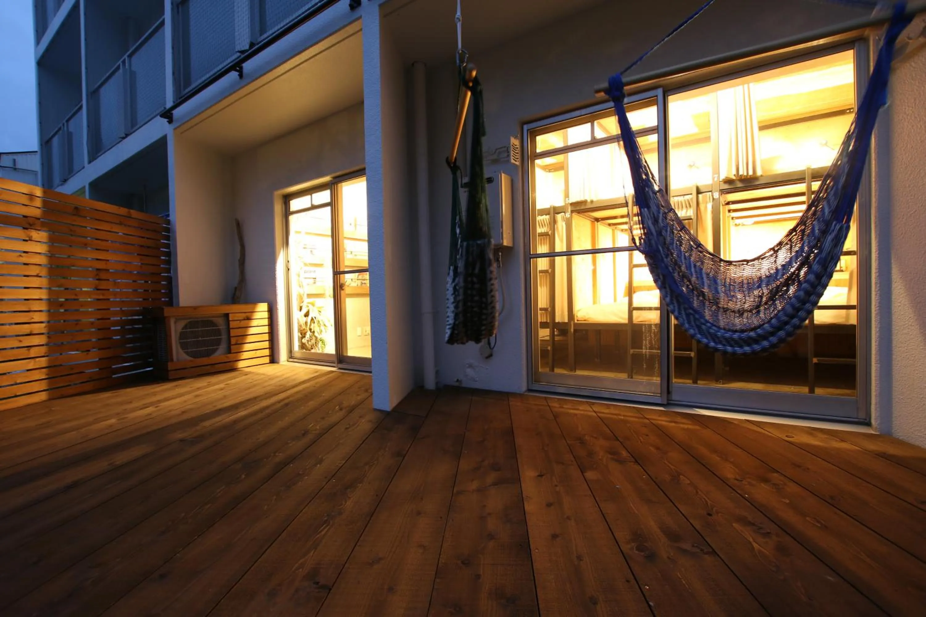 Balcony/Terrace in 365BASE outdoor hostel