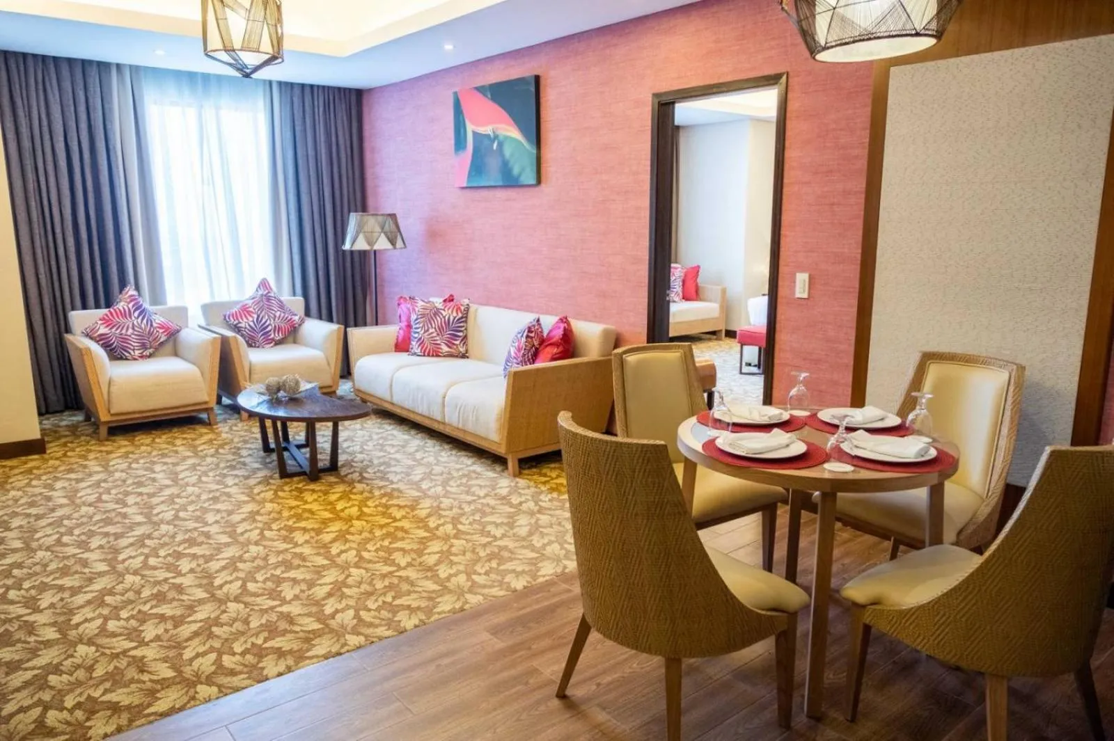 Dining area in Maayo Hotel