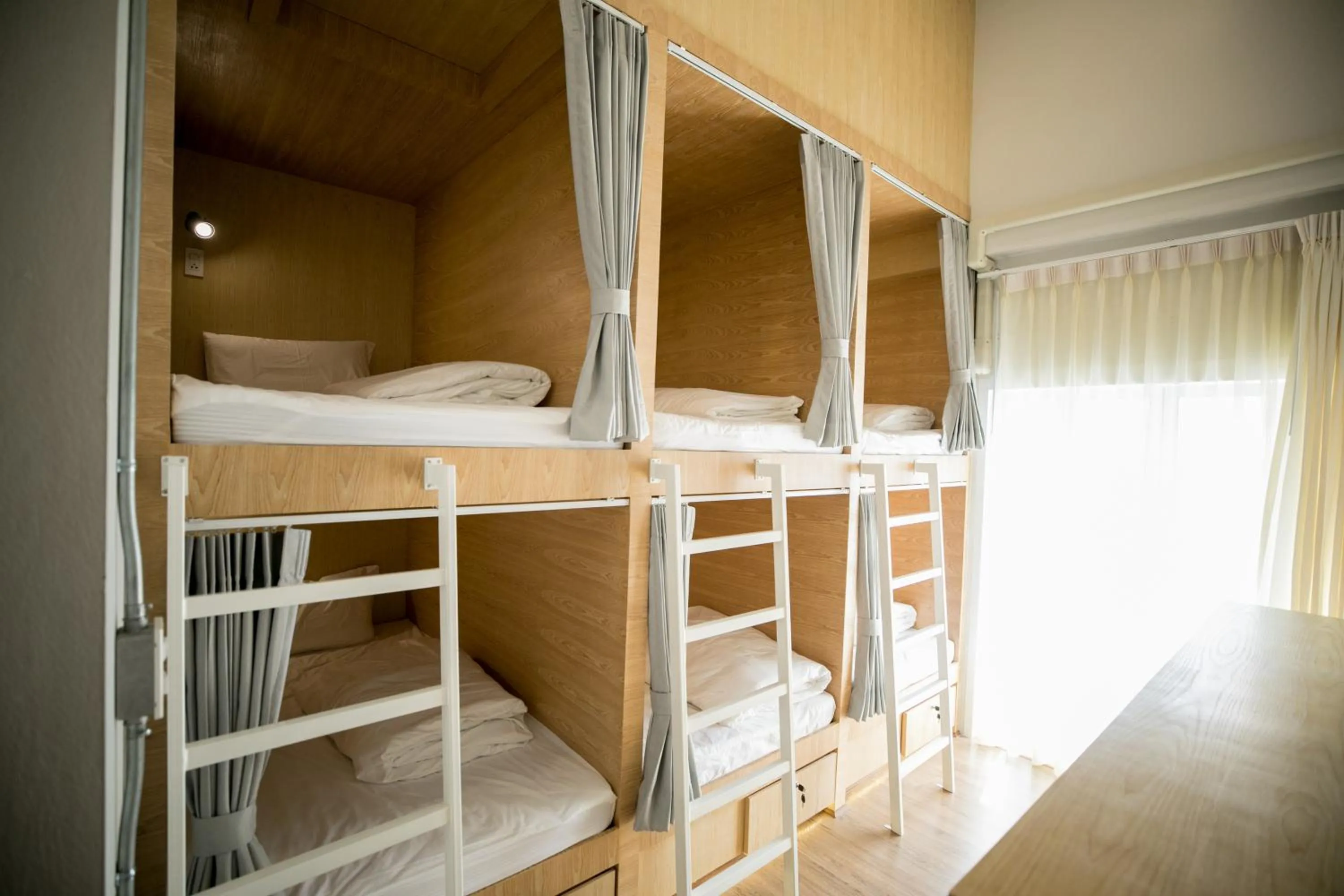 Bed in 6-Bed Female Dormitory Room in Pakping Hostel