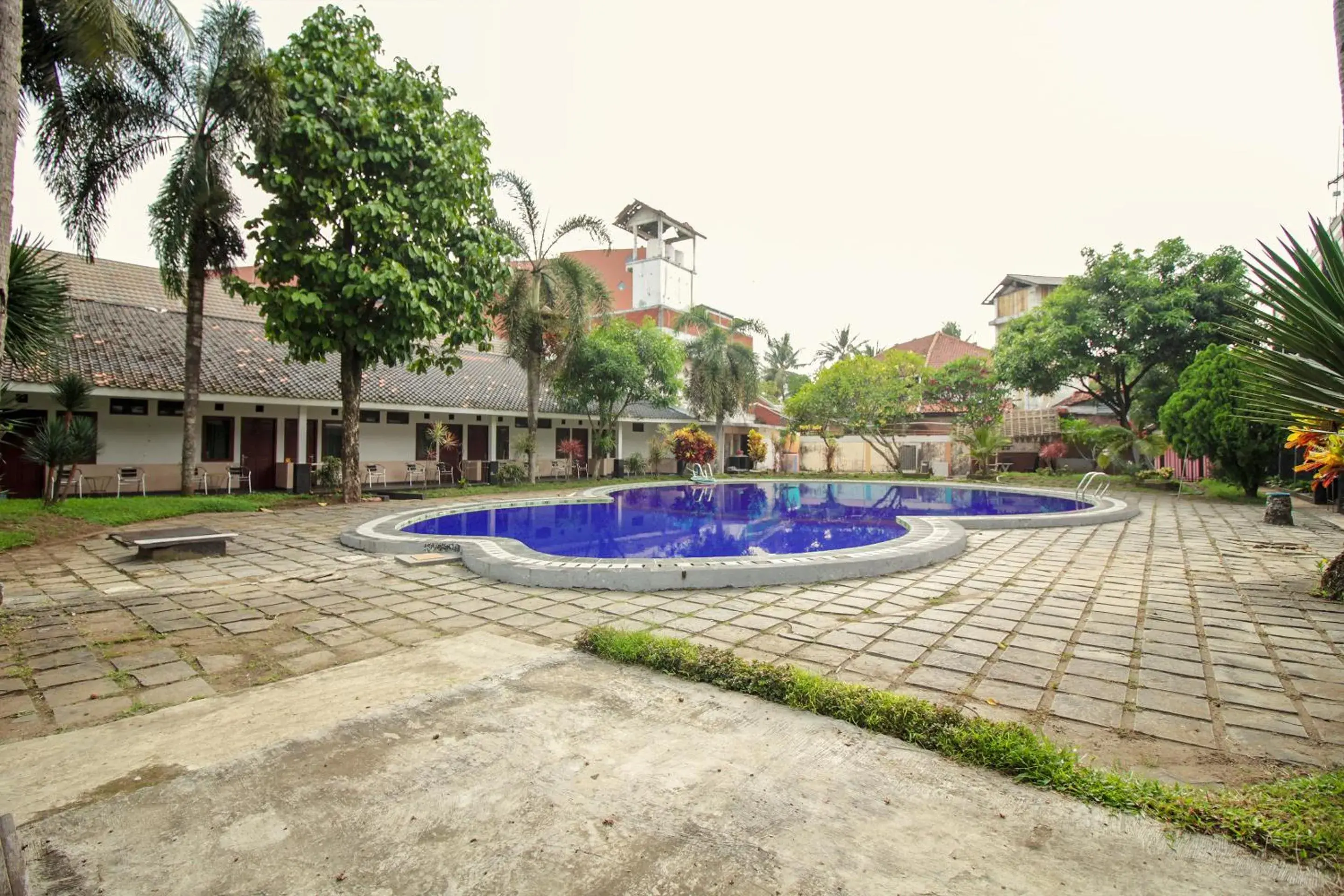 Pool view in RedDoorz Plus At Hotel Sofia Pangandaran Pool view in RedDoorz Plus At Hotel Sofia Pangandaran