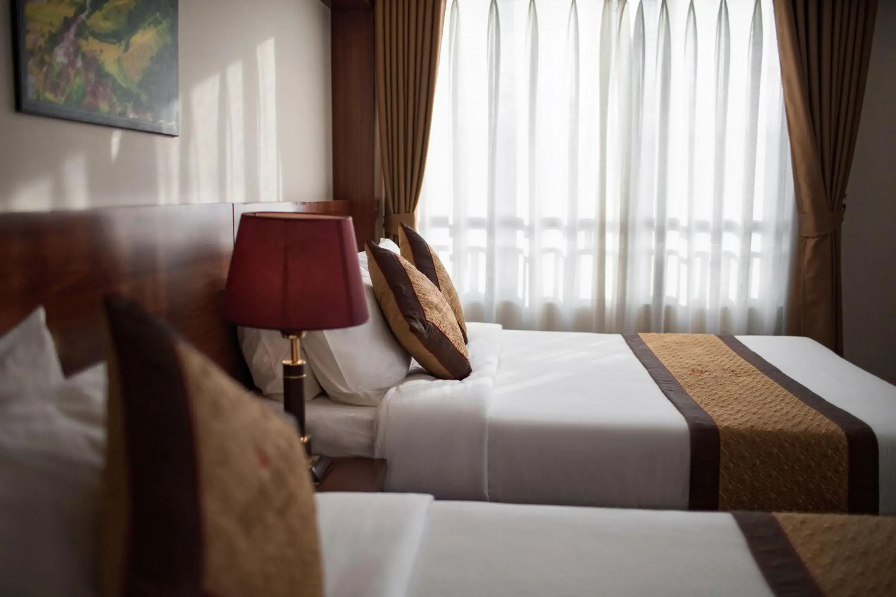 Bed in Golden Villa Sapa Hotel Bed in Golden Villa Sapa Hotel