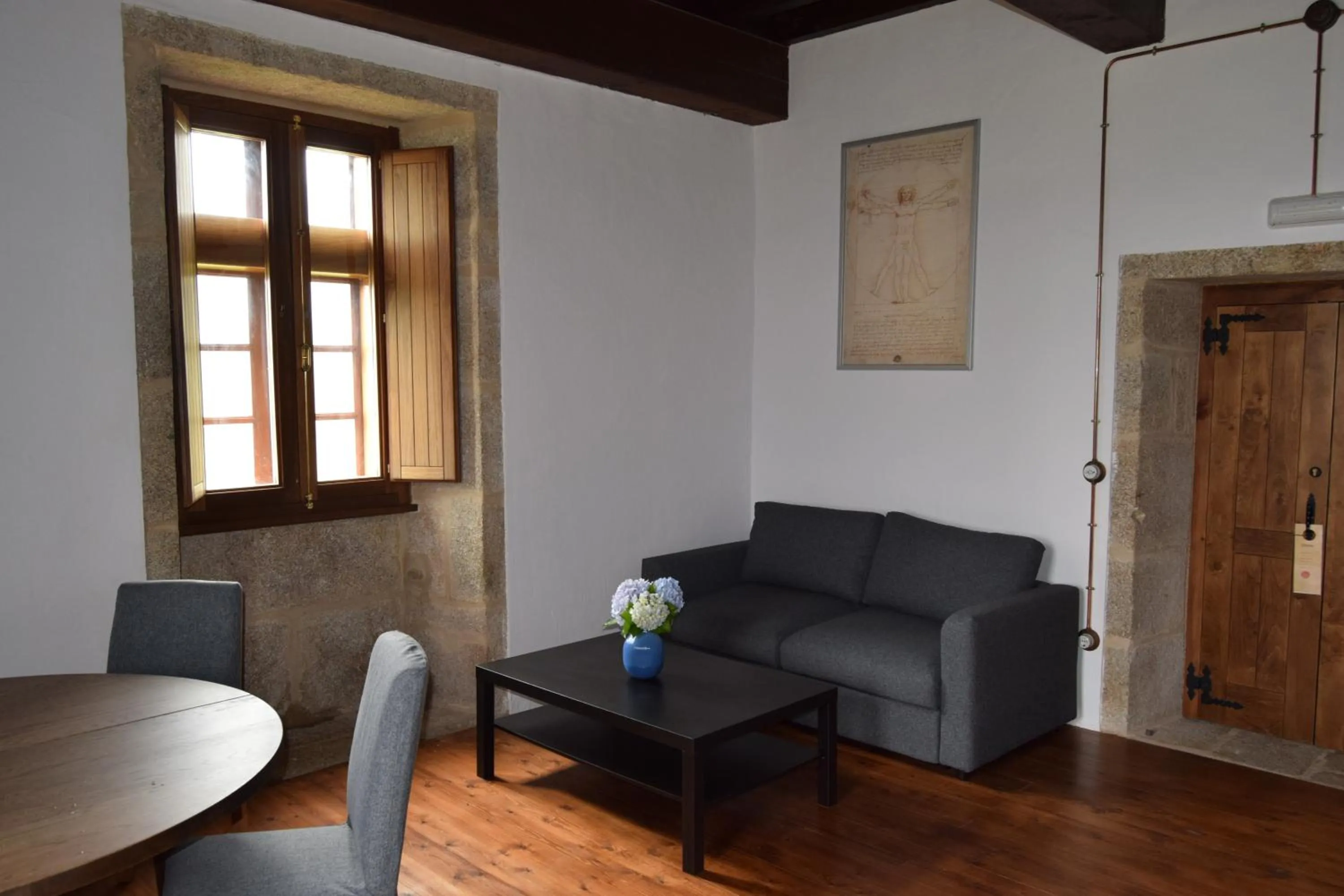 Seating area in Monasterio de Moraime