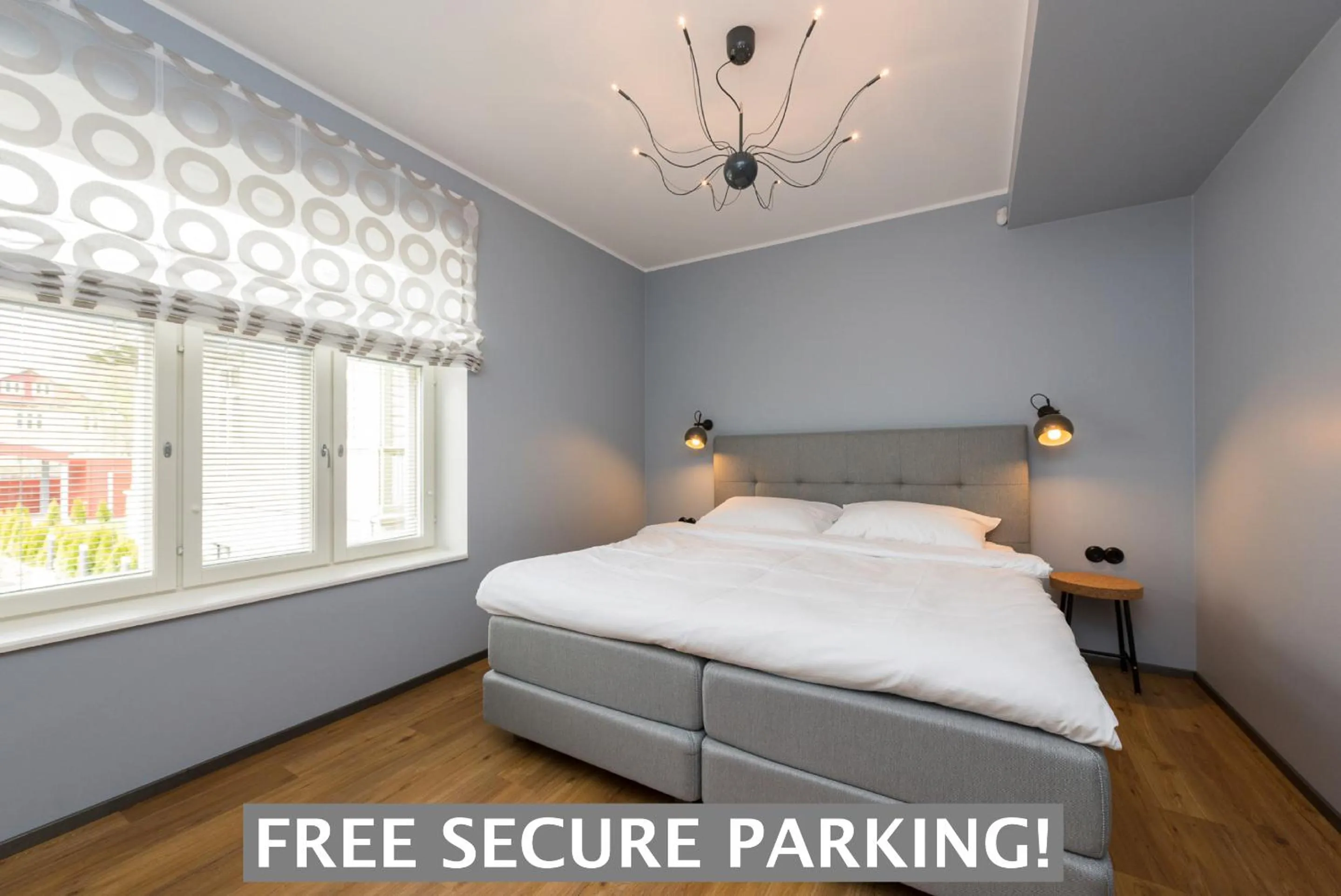 Bedroom, Bed in Tallinn Apartment Hotel - No Contact Check In