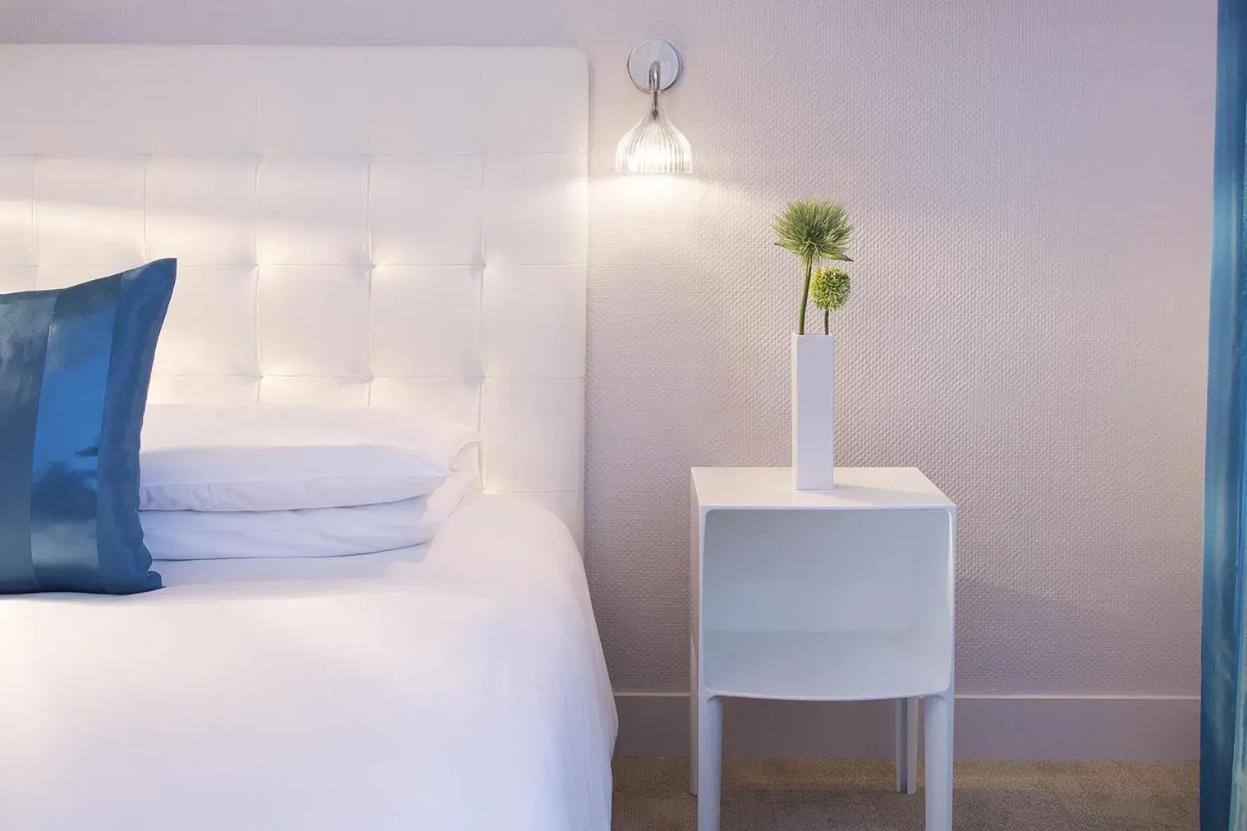 Bed in Hôtel Escale Oceania Lorient Bed in Hôtel Escale Oceania Lorient