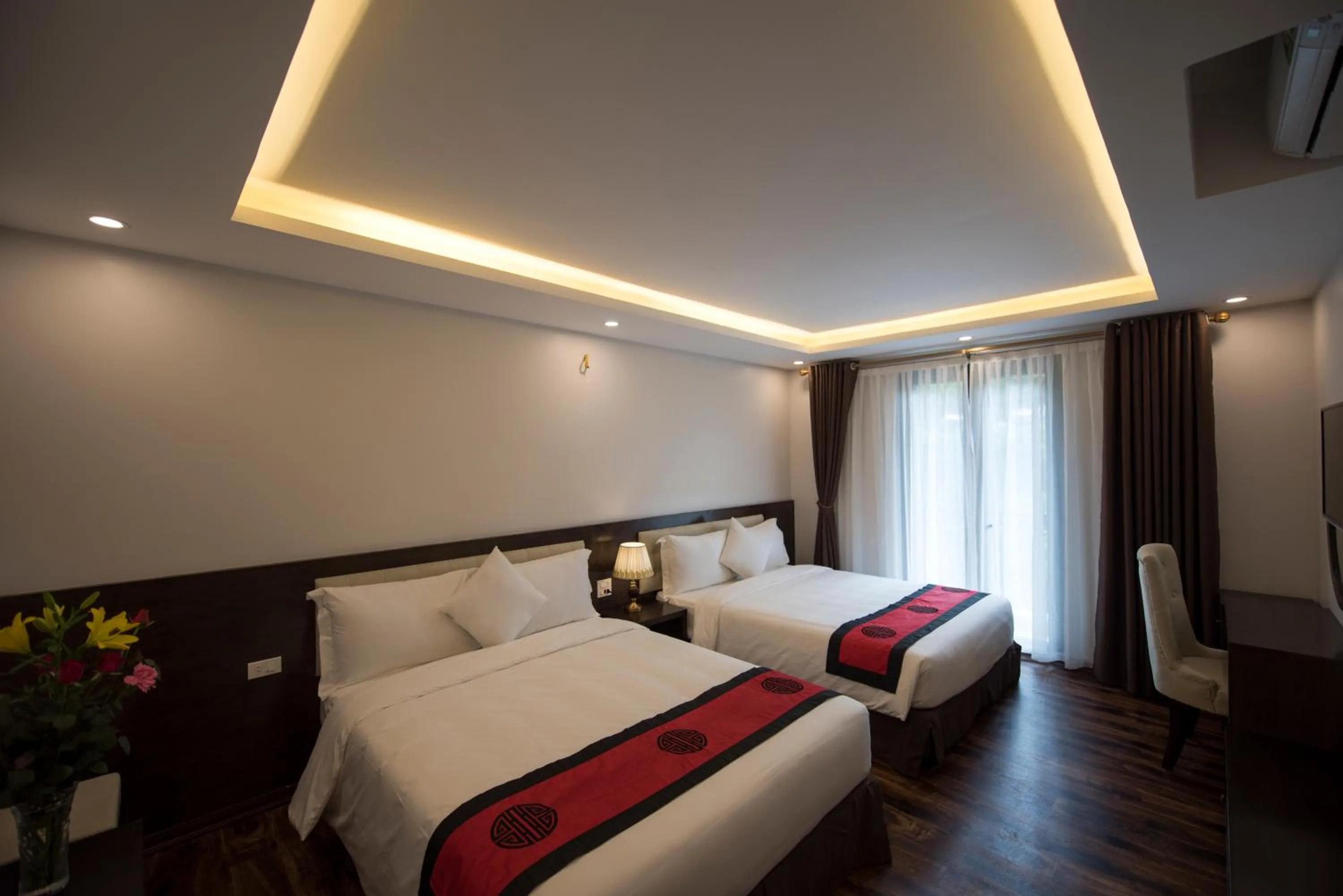 Bed in Sapa Wings Hotel