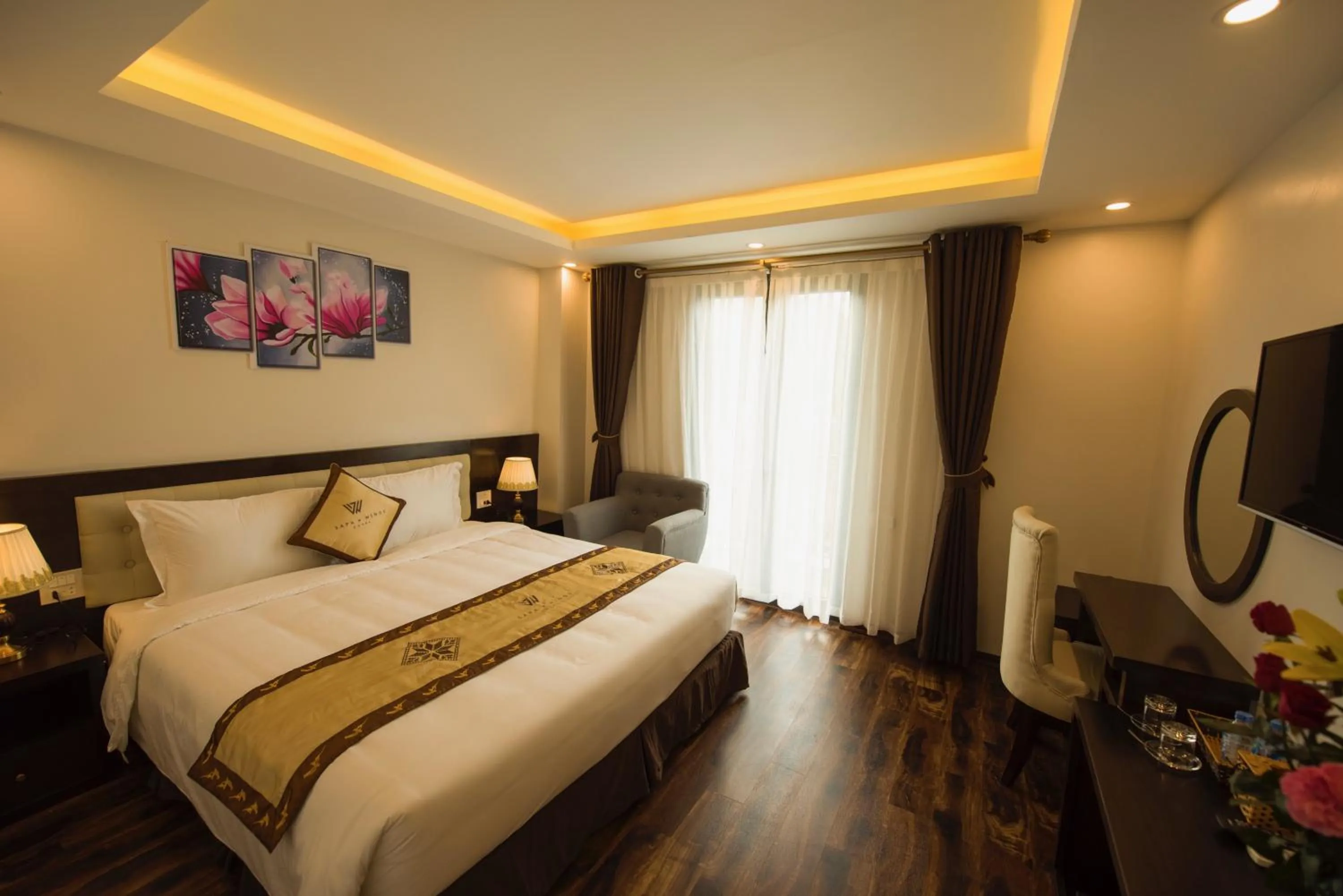 Photo of the whole room, Bed in Sapa Wings Hotel