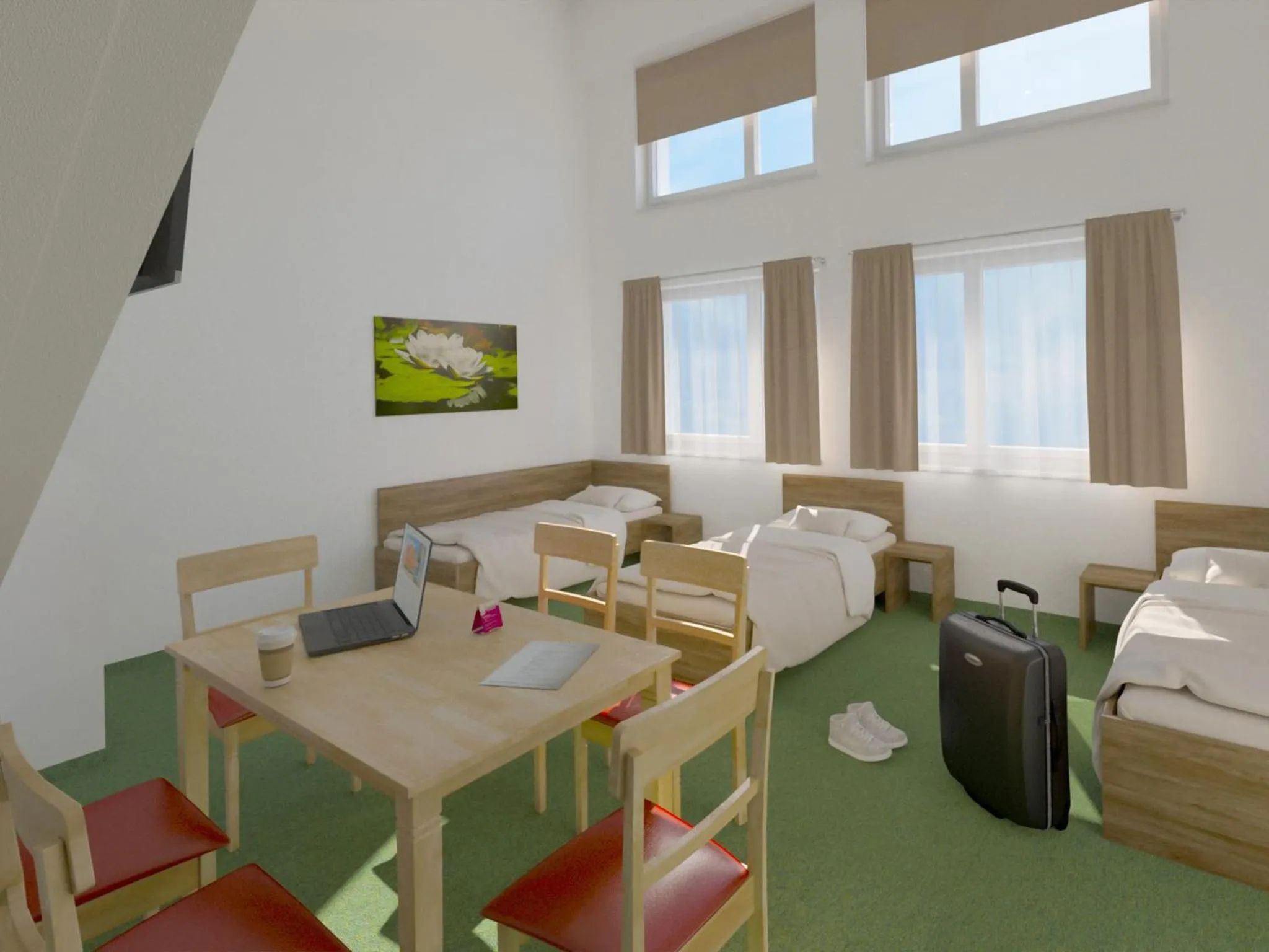 Photo of the whole room in WinBudget "bed&breakfast"