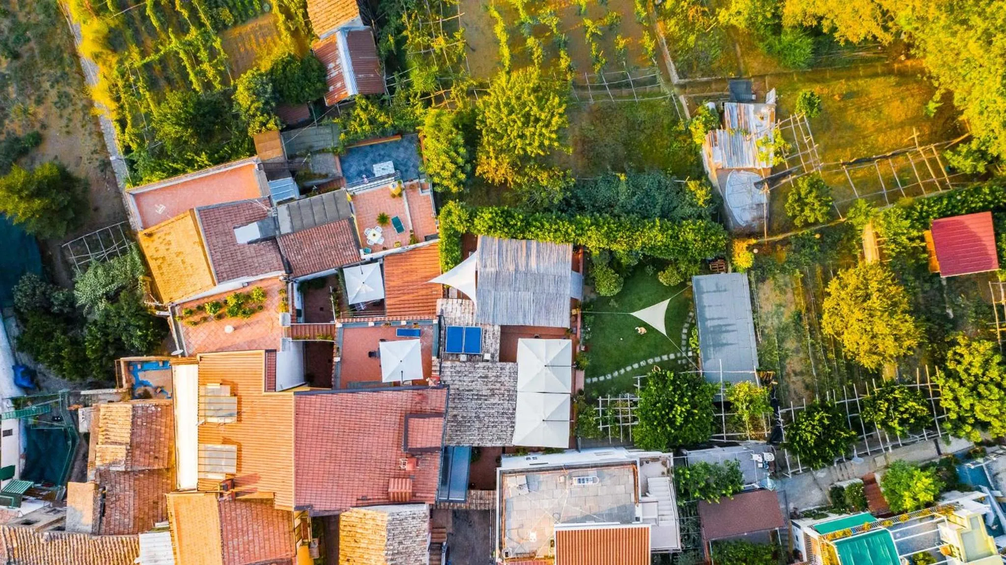 Restaurant/places to eat, Bird's-eye View in B&b Rosaria Amalfi Coast