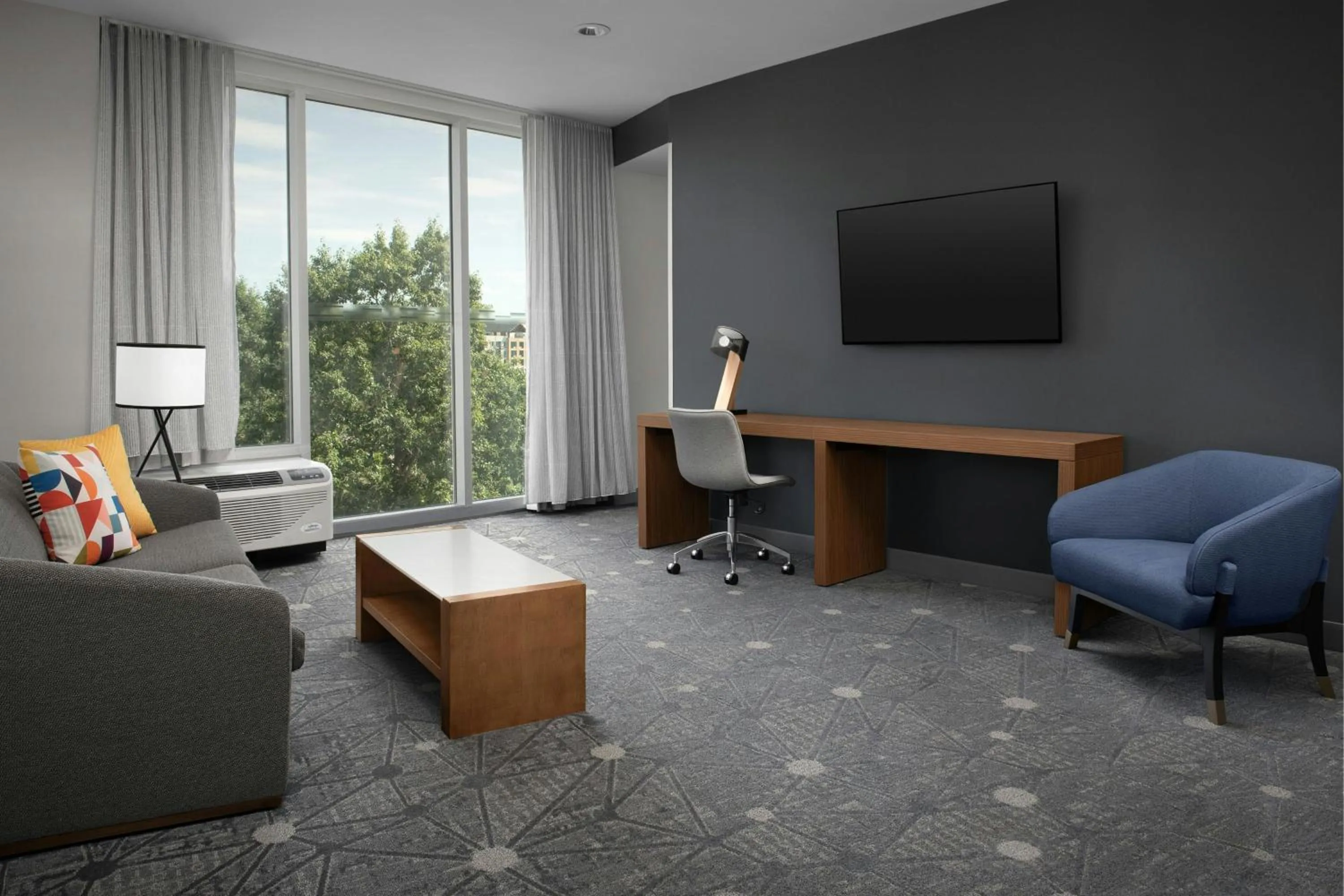 Living room in Aloft Hillsboro-Beaverton