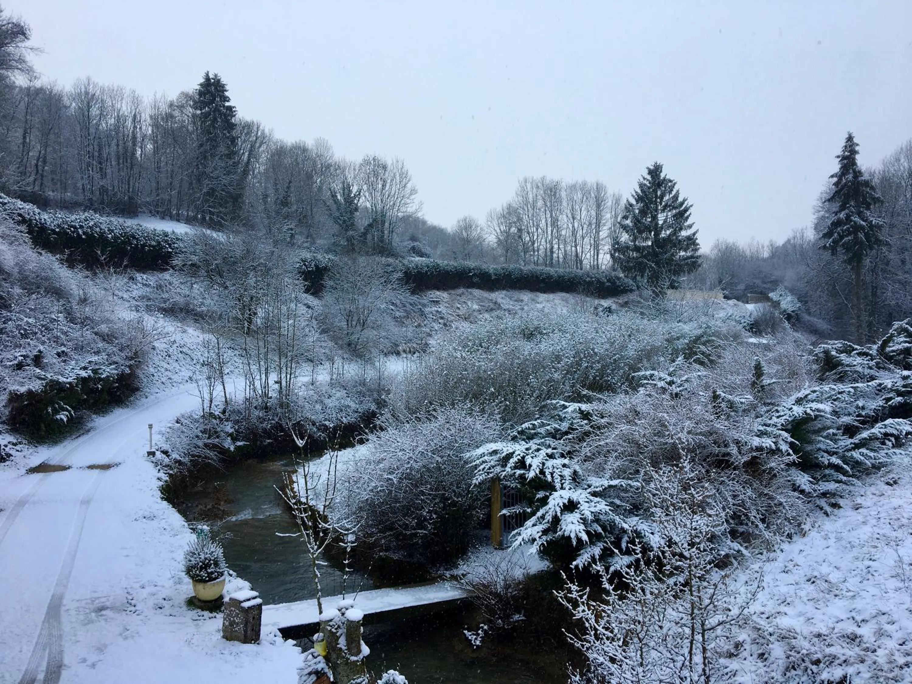 Winter in Domaine Du Moulin Vallée Heureuse