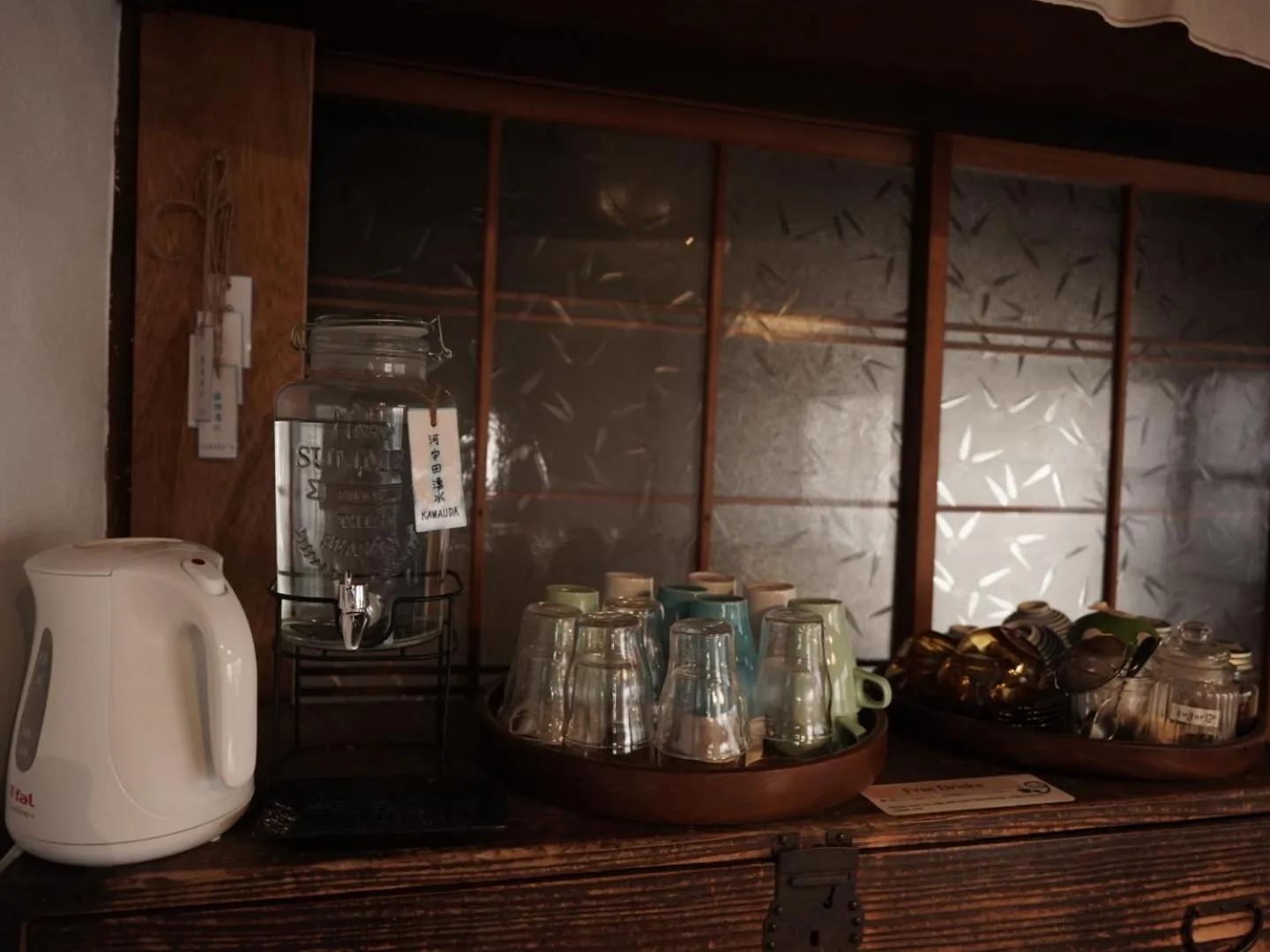 Kitchen or kitchenette in Taketa Ekimae Hostel cue