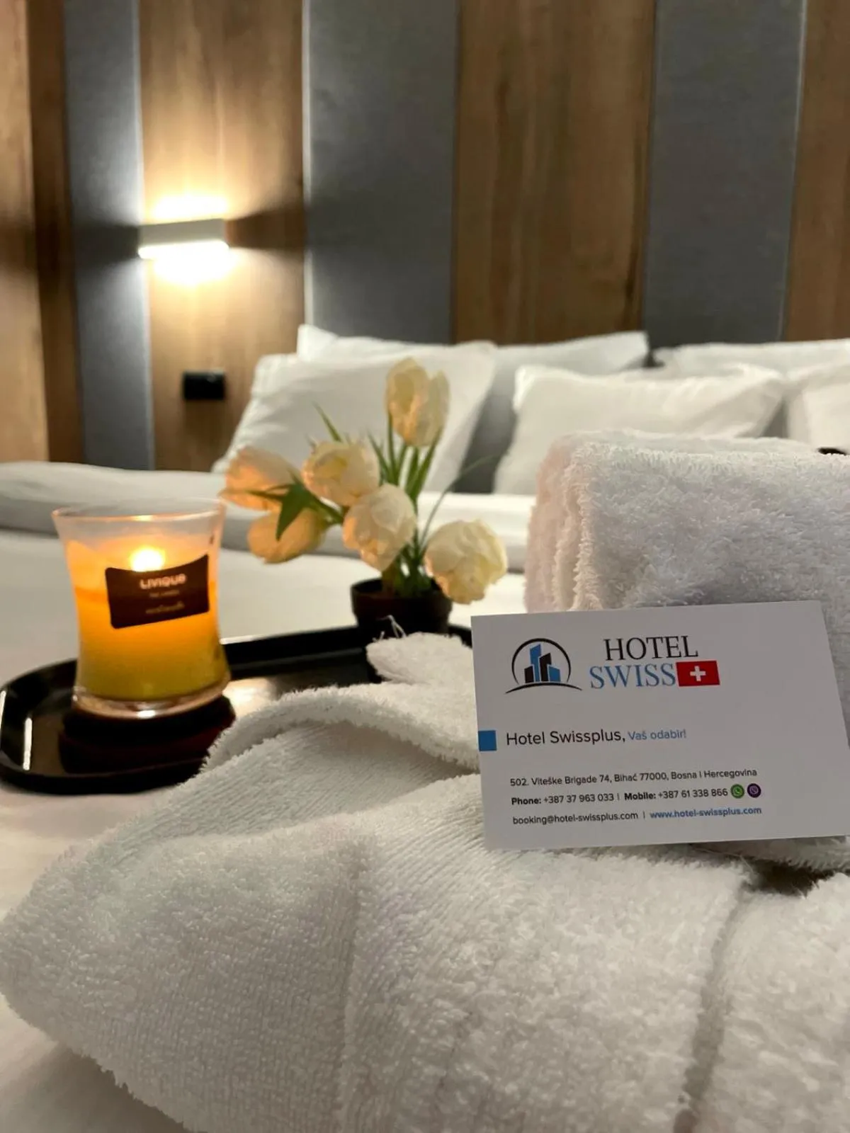 Bed in Swiss Plus Hotel
