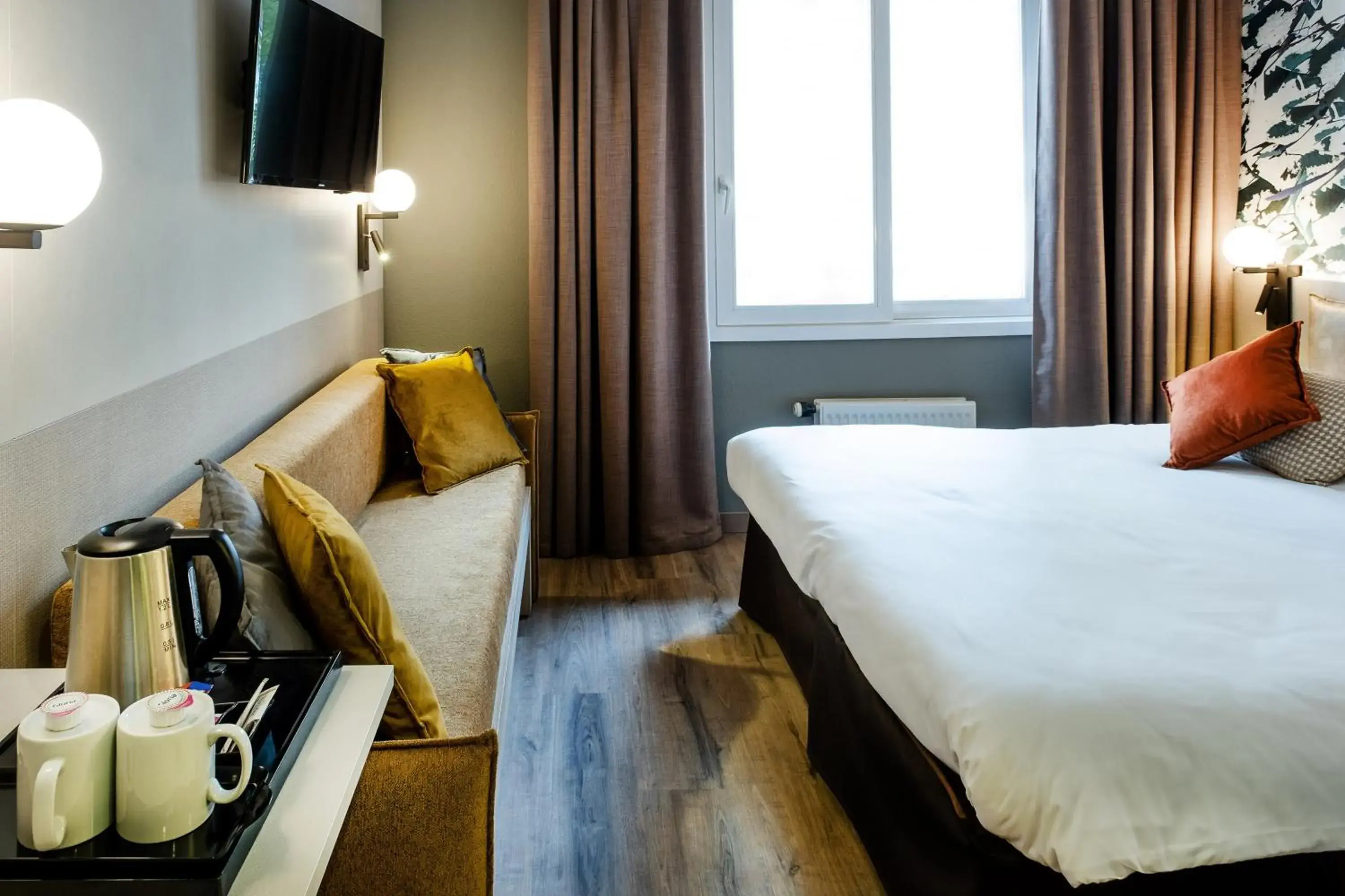 Bedroom, Bed in Hôtel La Solitude Bedroom, Bed in Hôtel La Solitude