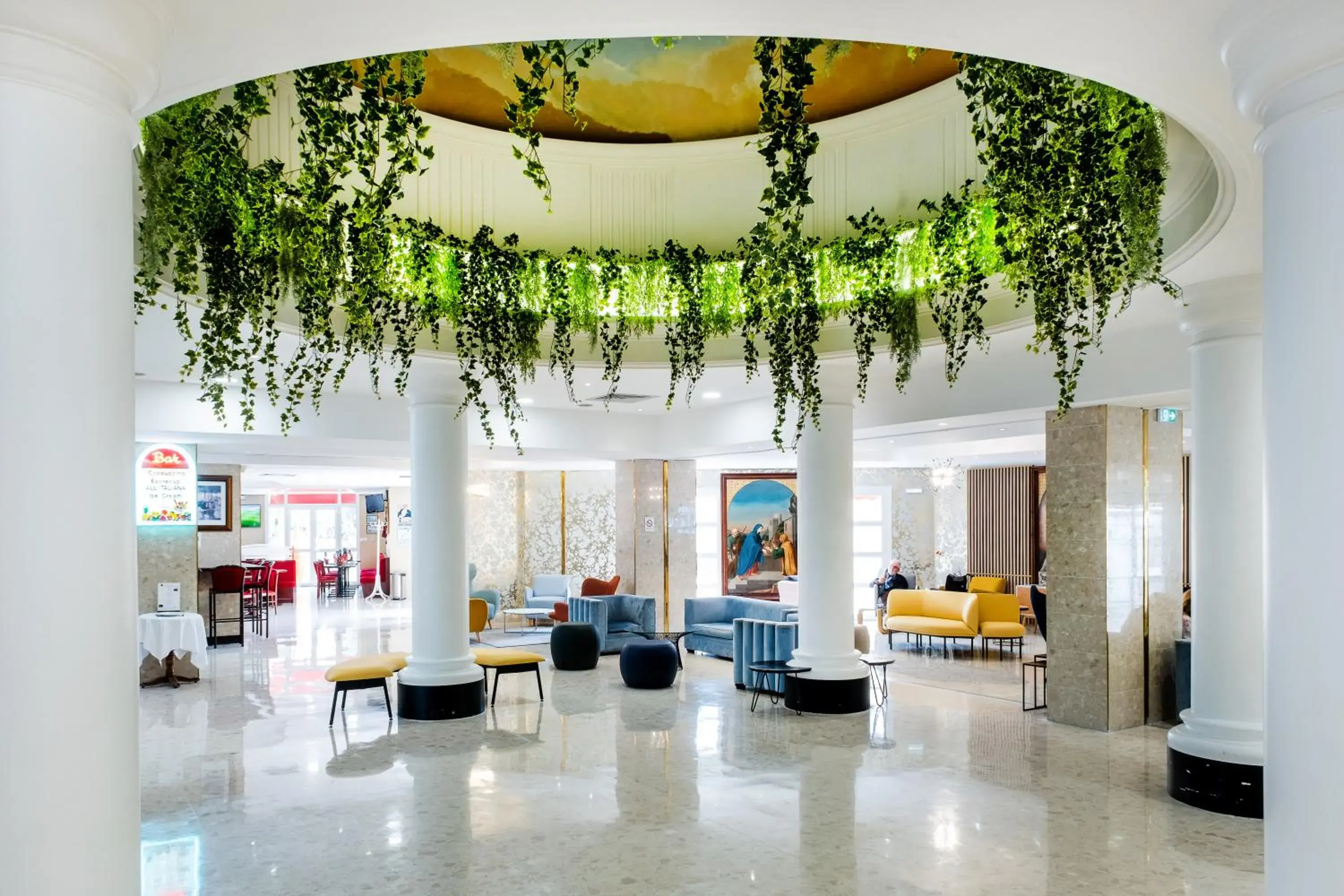 Lobby or reception in Hôtel La Solitude Lobby or reception in Hôtel La Solitude