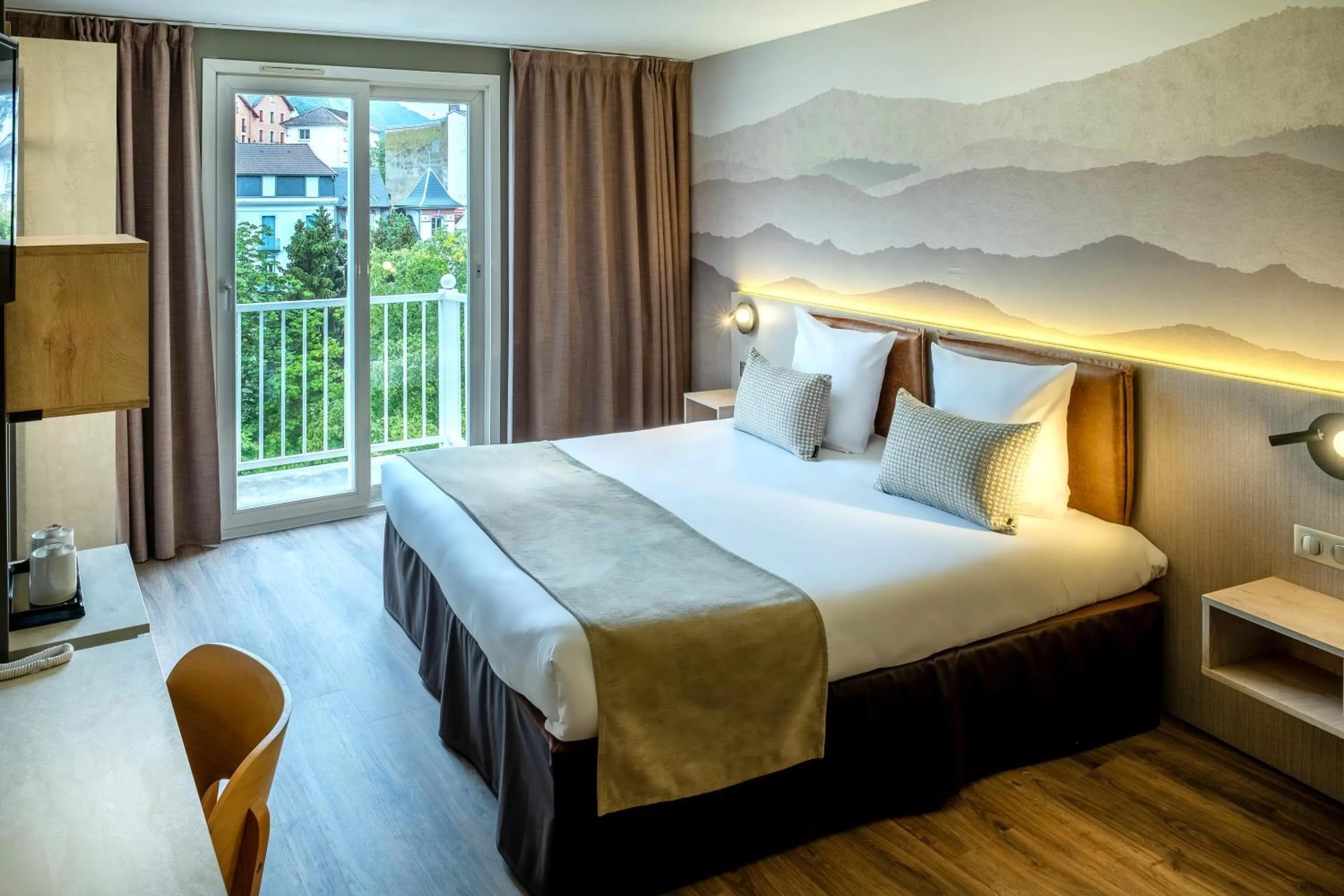 Bed in Hôtel La Solitude