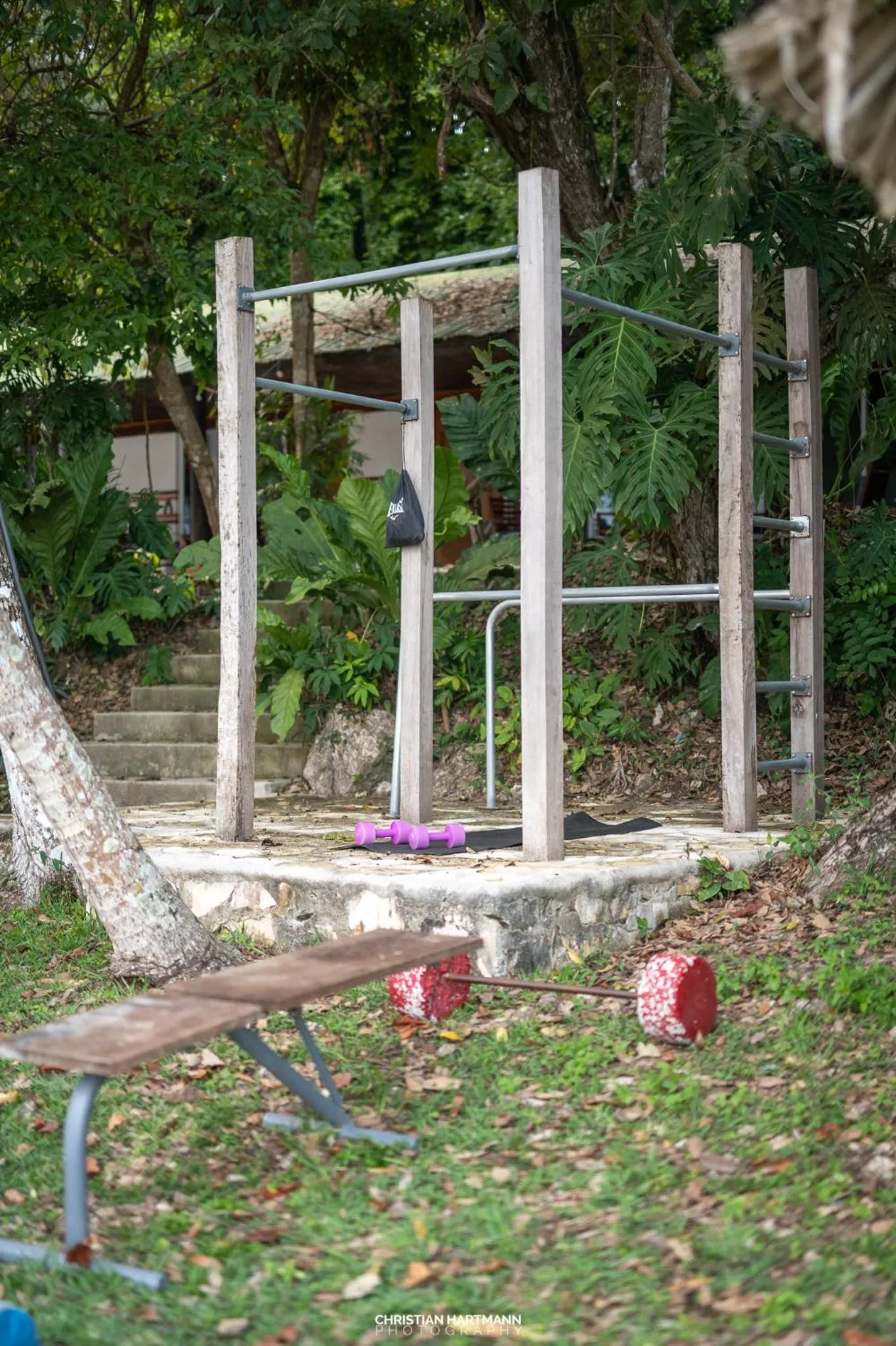 Garden view in Hotel Gringo Perdido