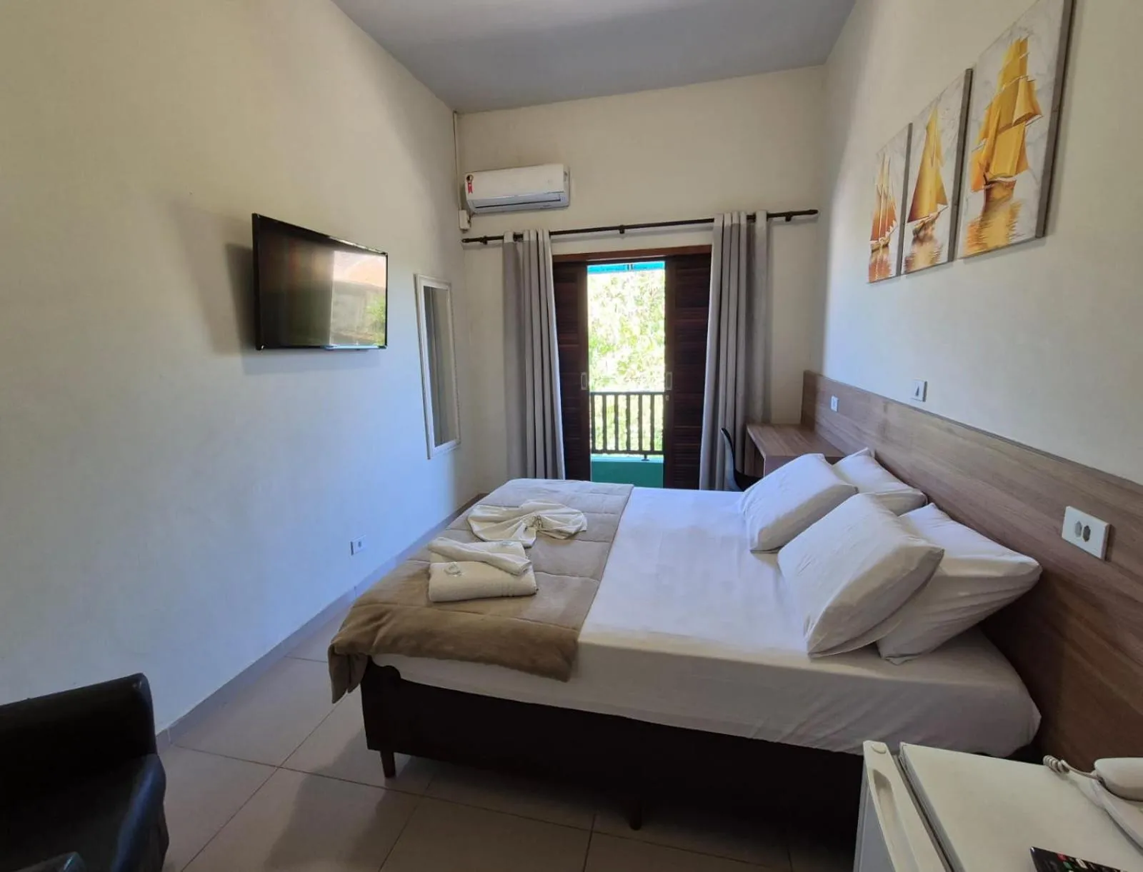 Bed in Hotel Serra do Mar
