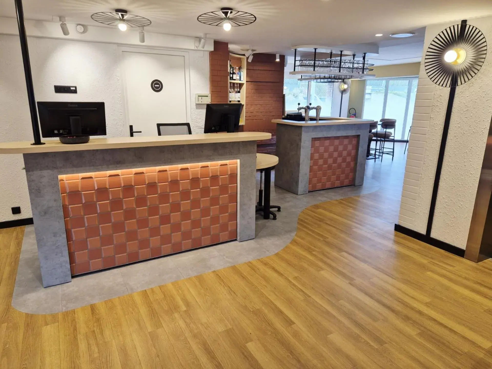 Lobby or reception in Hôtel Morphée Lille Villeneuve d'Ascq Lobby or reception in Hôtel Morphée Lille Villeneuve d'Ascq